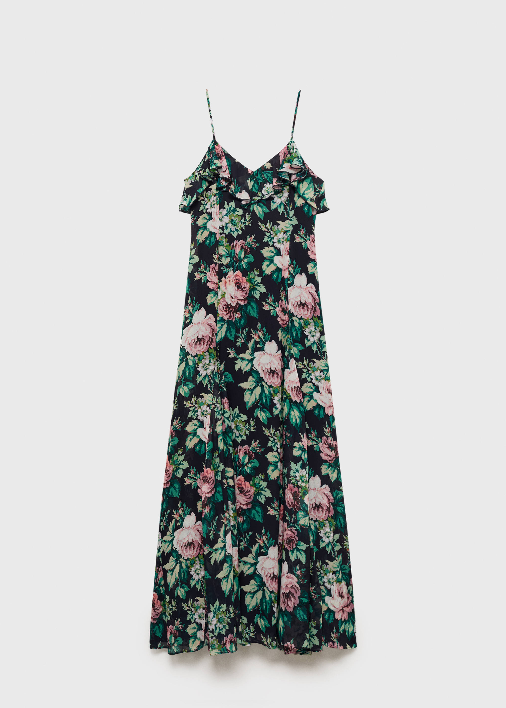 Ruffled floral print dress - Article without model
