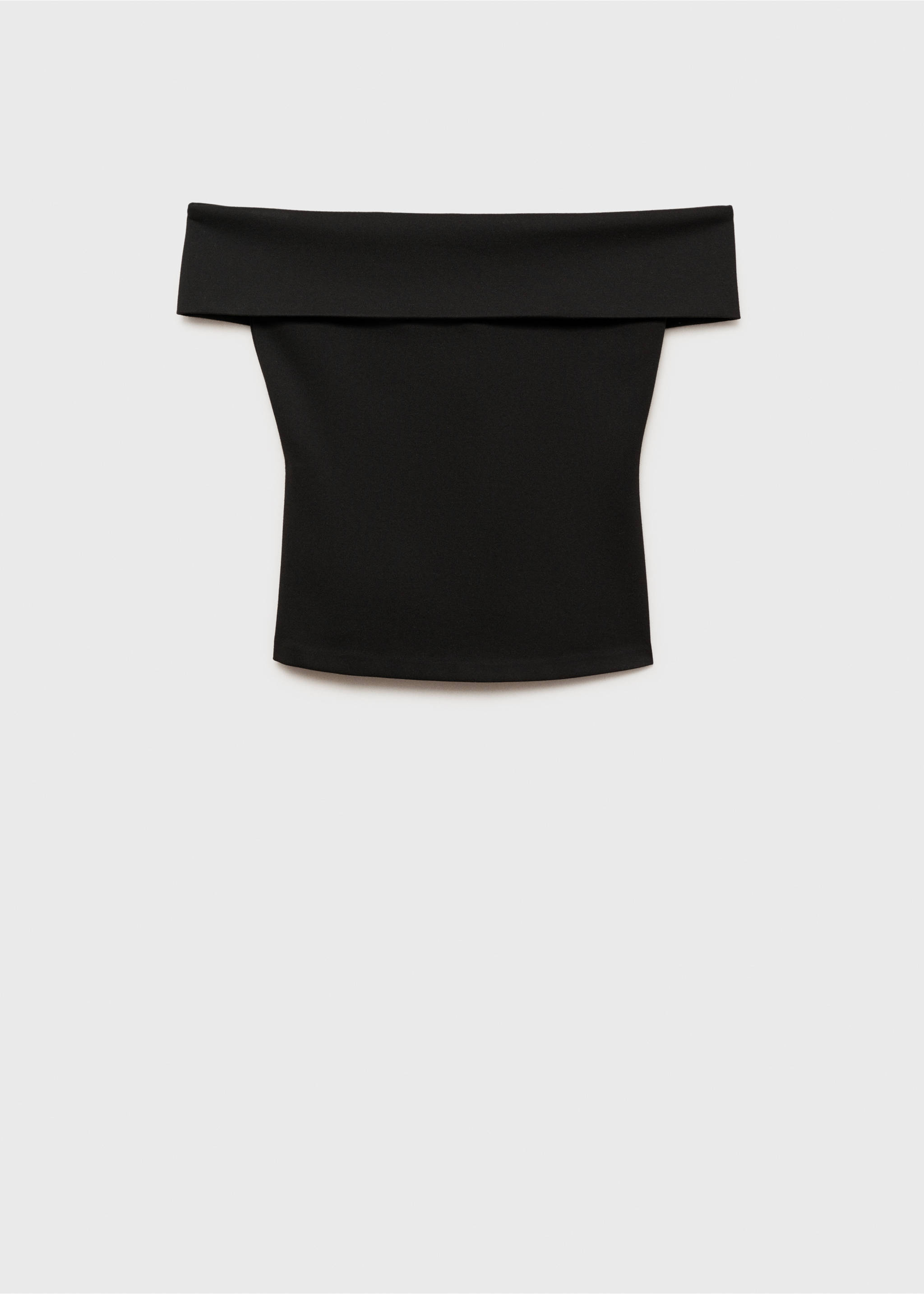 Off-shoulder top - Article without model, Black. Ref: 87095766-00.