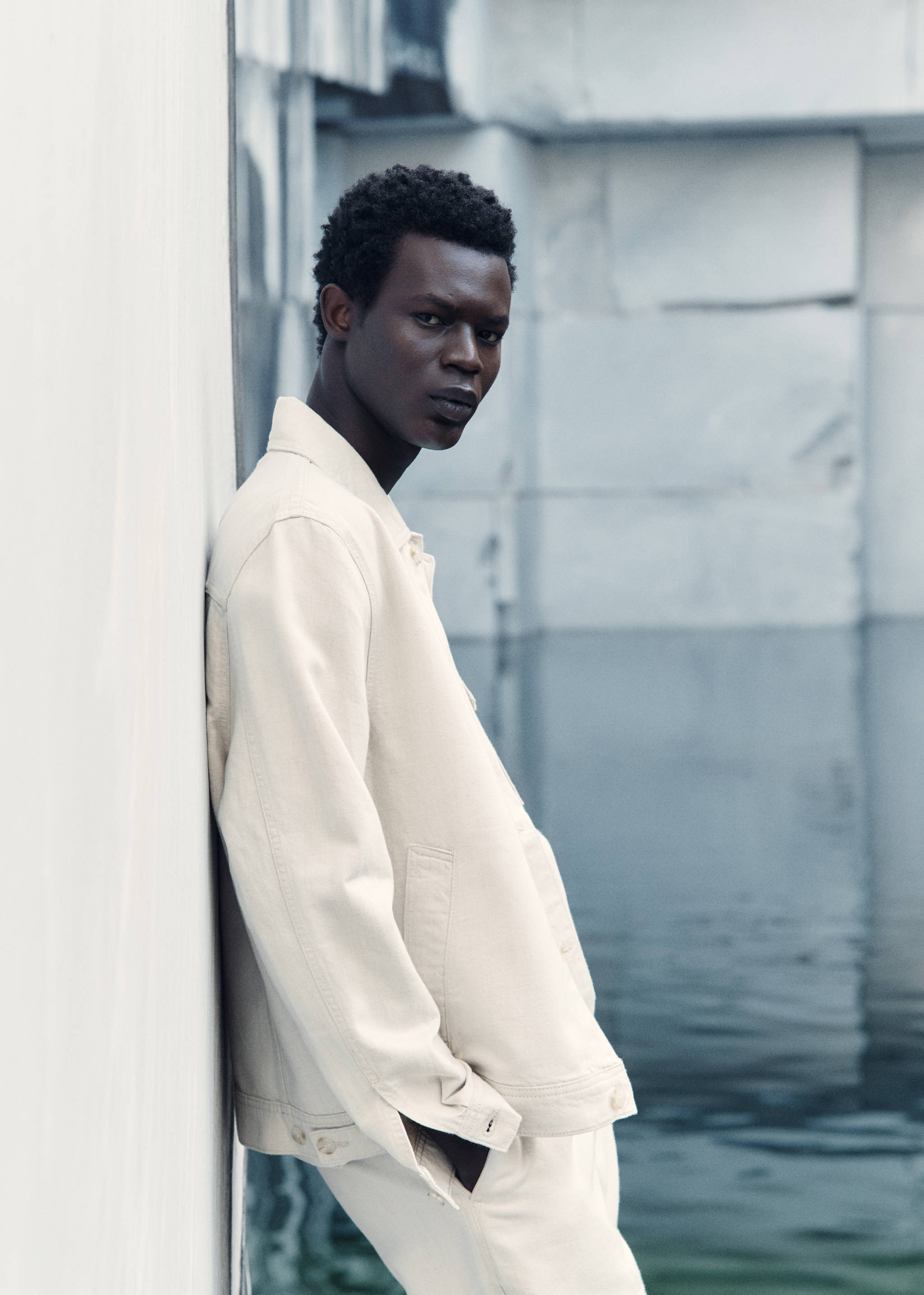 Linen-blend jacket with pockets - Details of the article 3