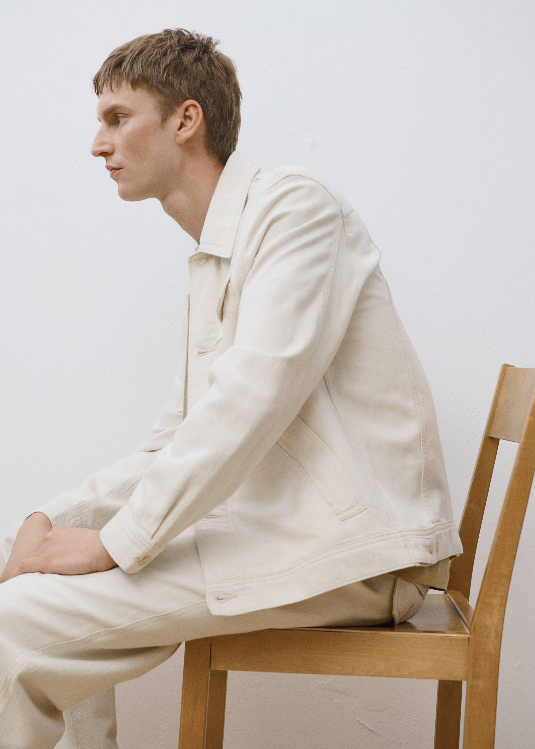 Linen-blend jacket with pockets - Details of the article 5