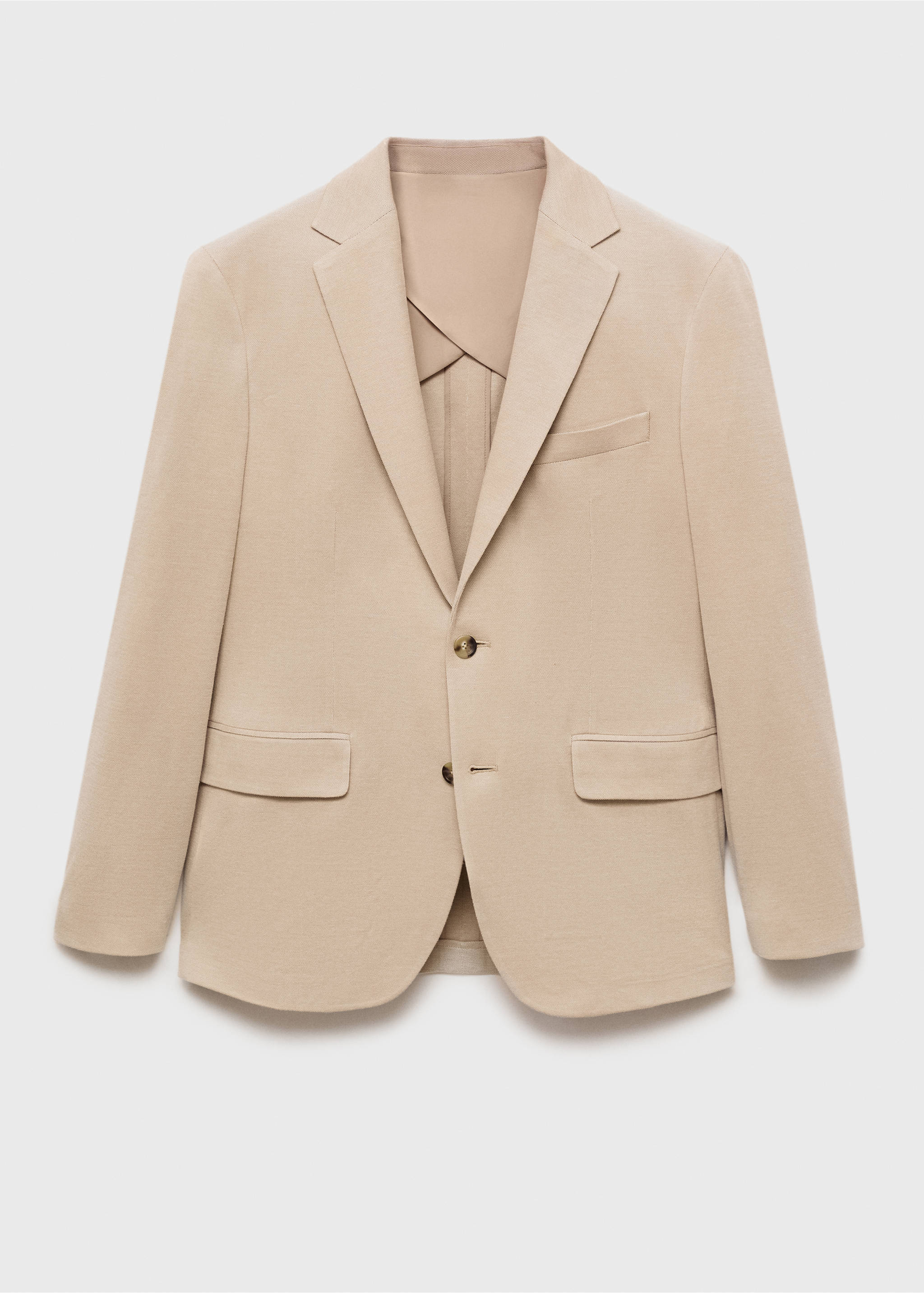 Verner slim fit pamutblézer - Termék modell nélkül, Bézs. Ref: 87095919-00.