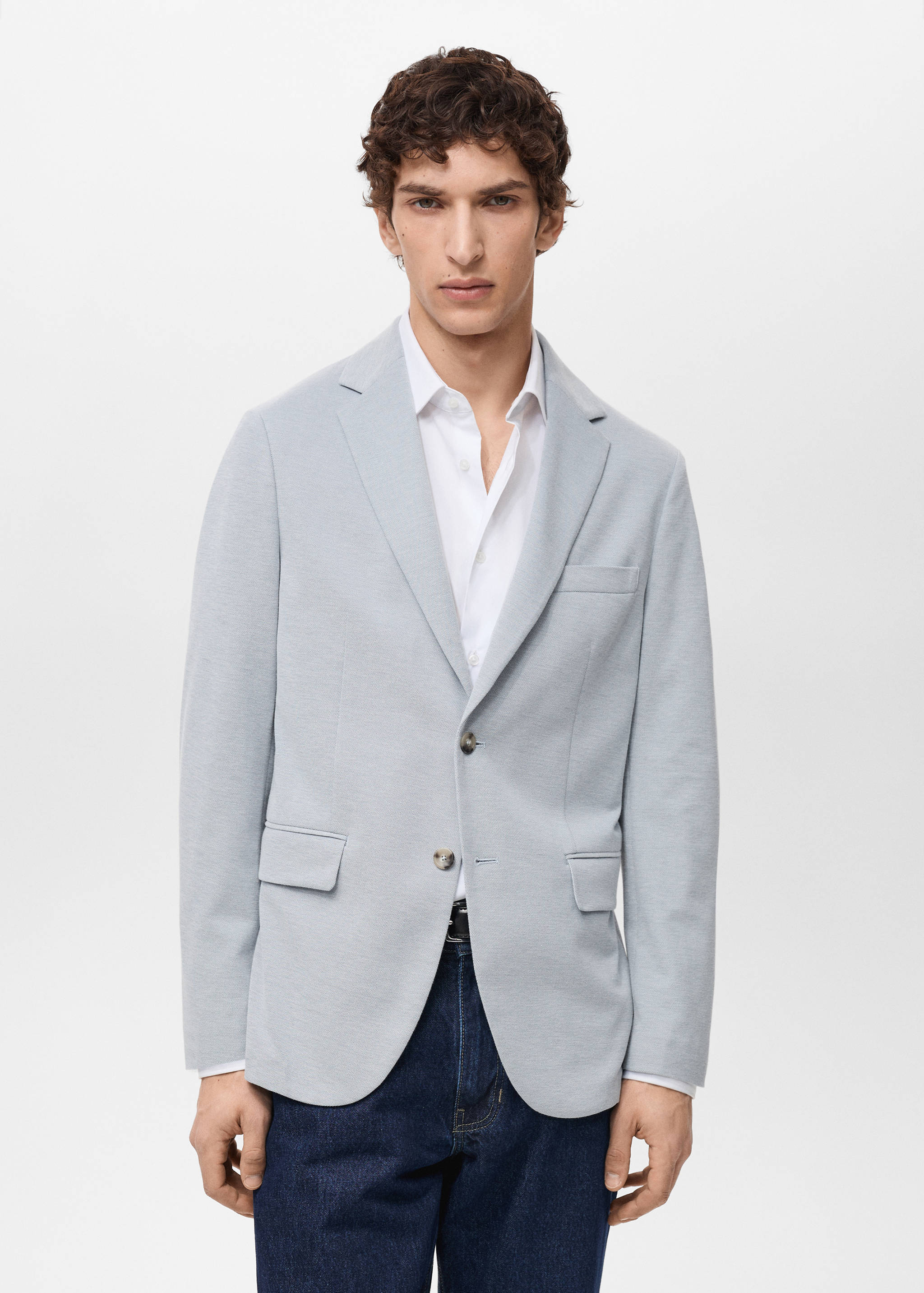 Verner slim-fit cotton jacket - Medium plane