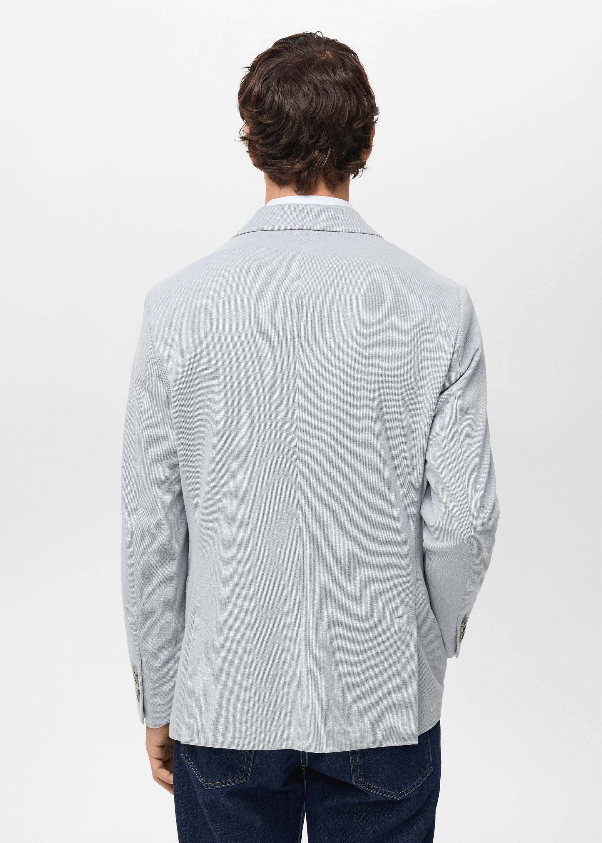 Verner slim-fit cotton jacket - Reverse of the article