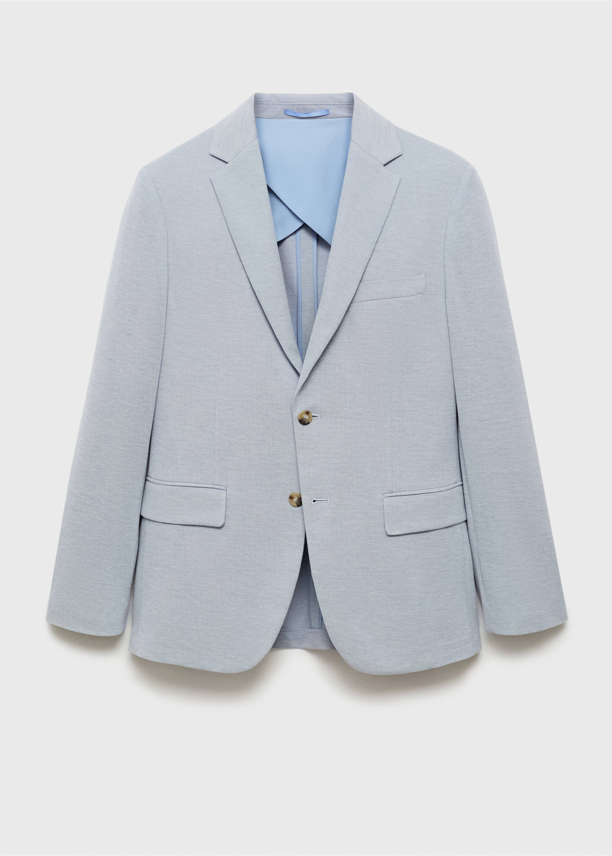 Veste Verner slim-fit en coton - Article sans modèle, Bleu ciel. Ref: 87095919-00.