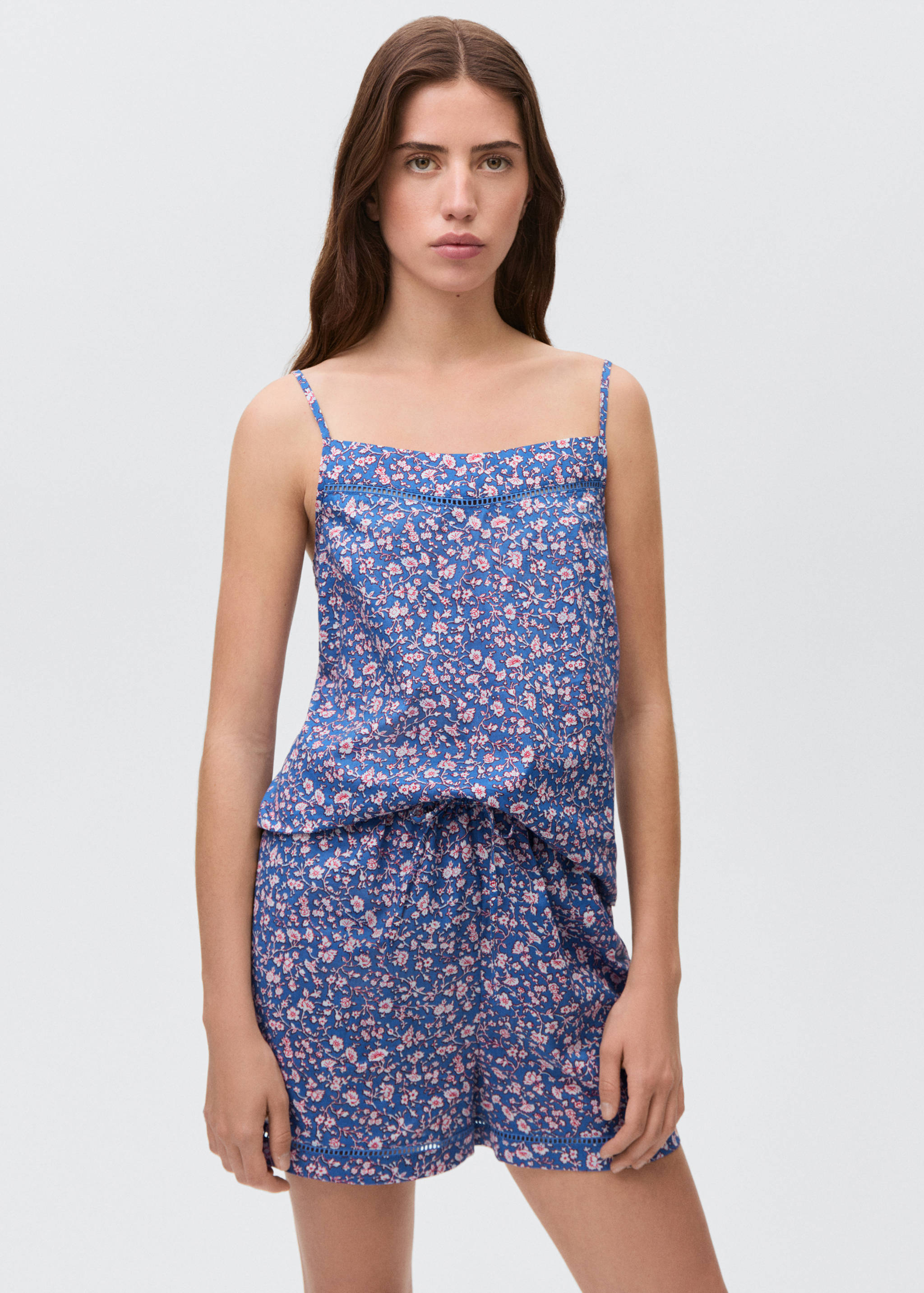 Pijama estampat floral - Pla mig