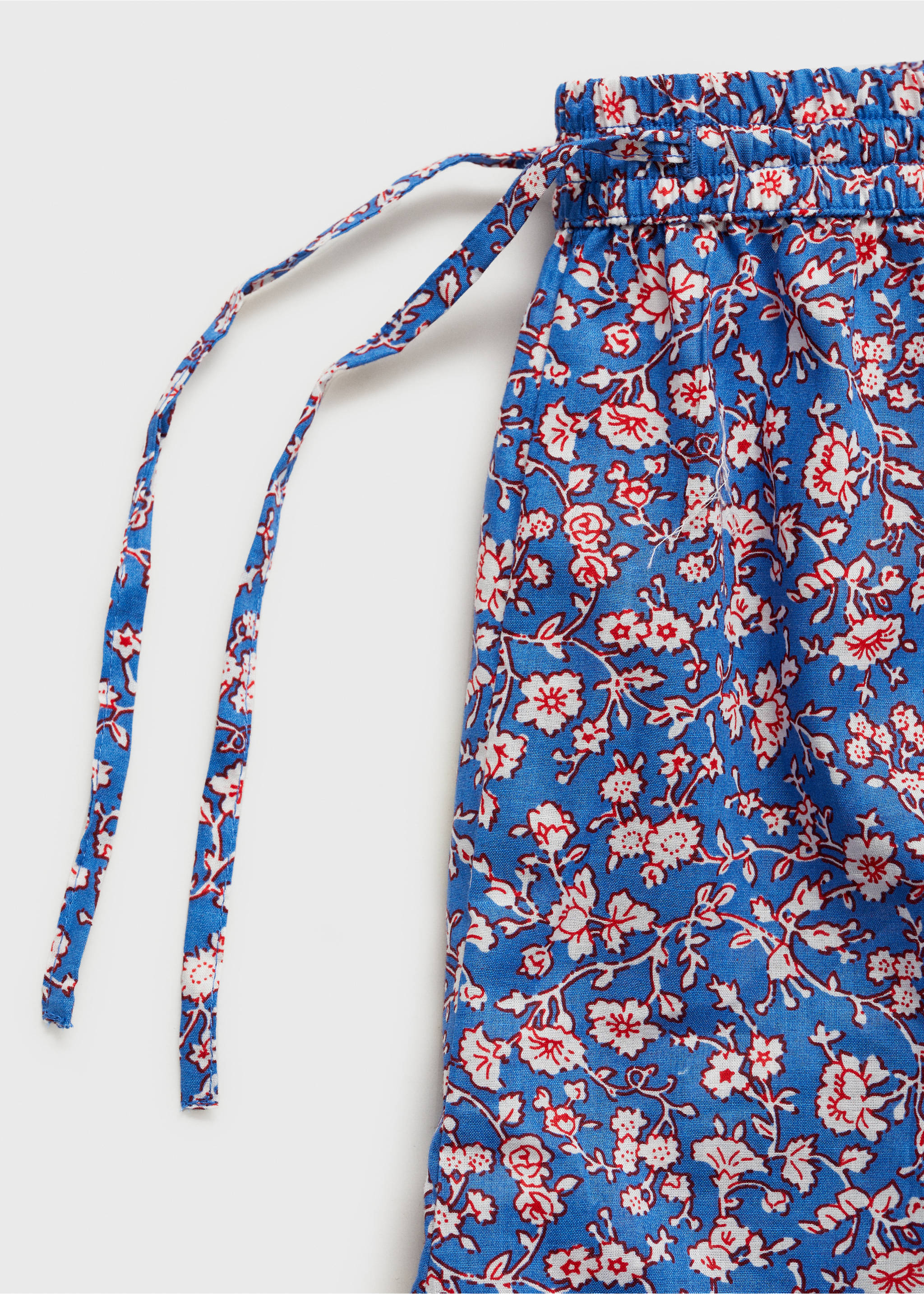 Pijama estampat floral - Detall de l'article 0, Blau. Ref: 87095920-00.
