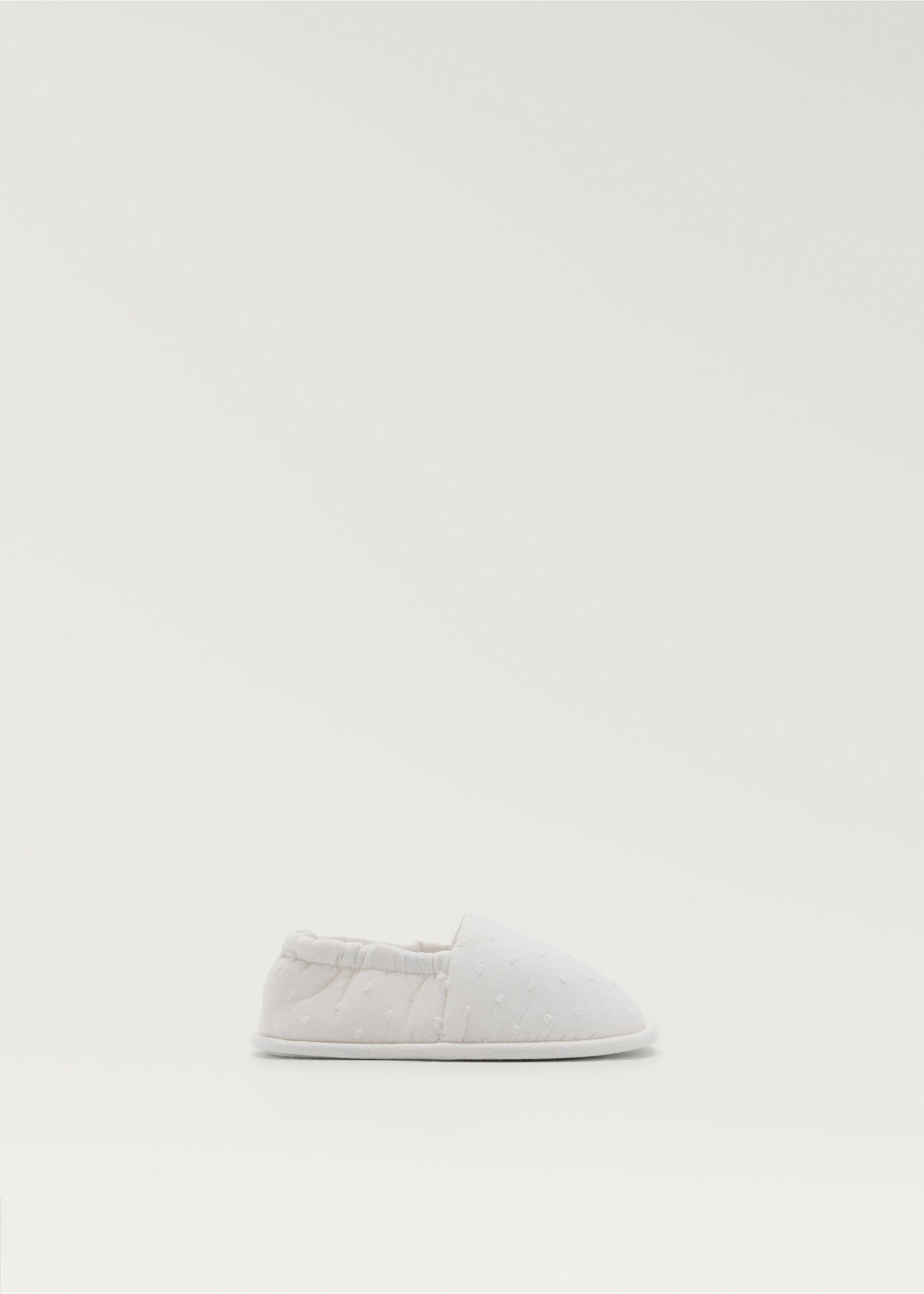 Poplin slippers - Article without model, White. Ref: 87095921-00.