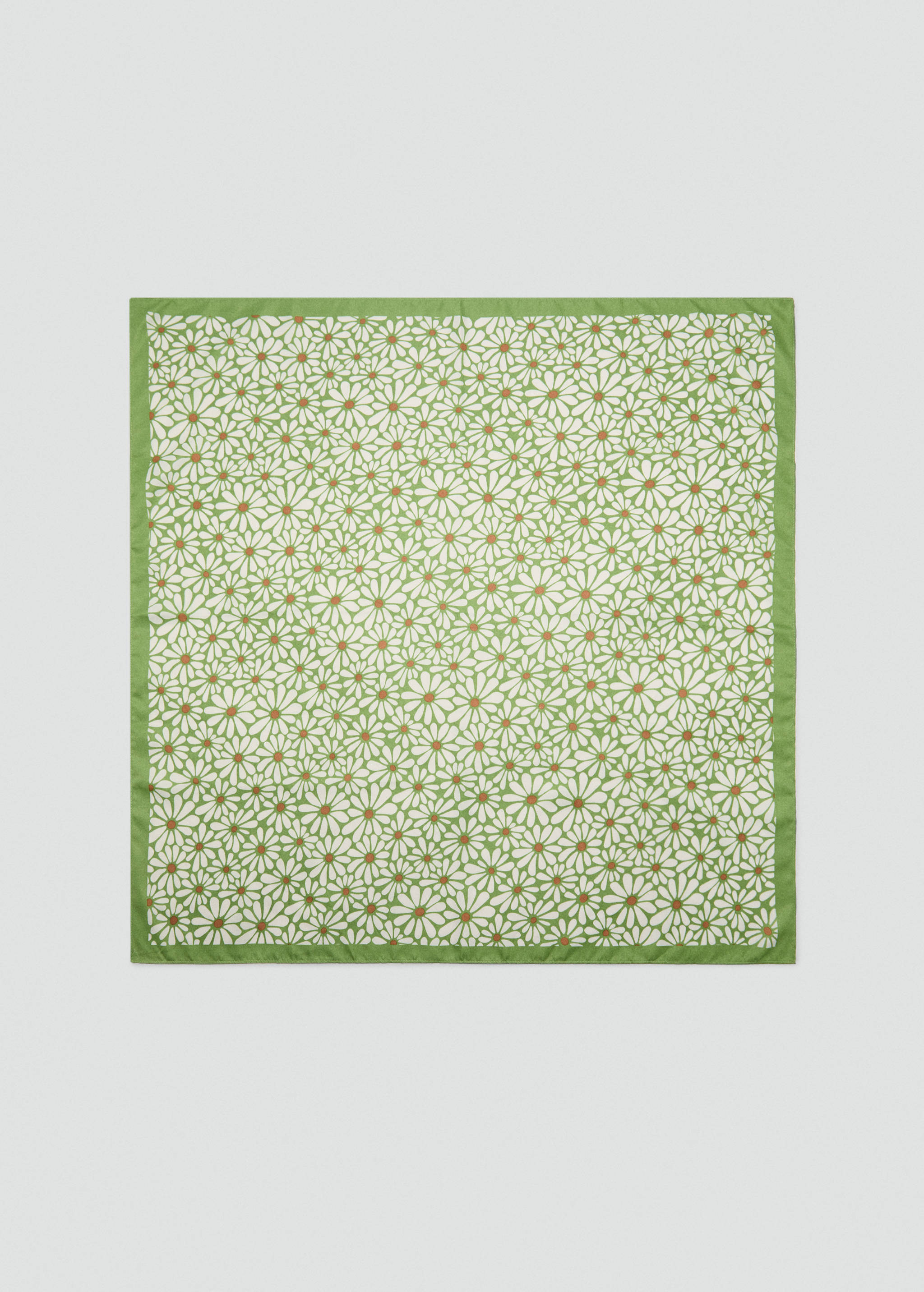Mini-flower satin scarf - Article without model