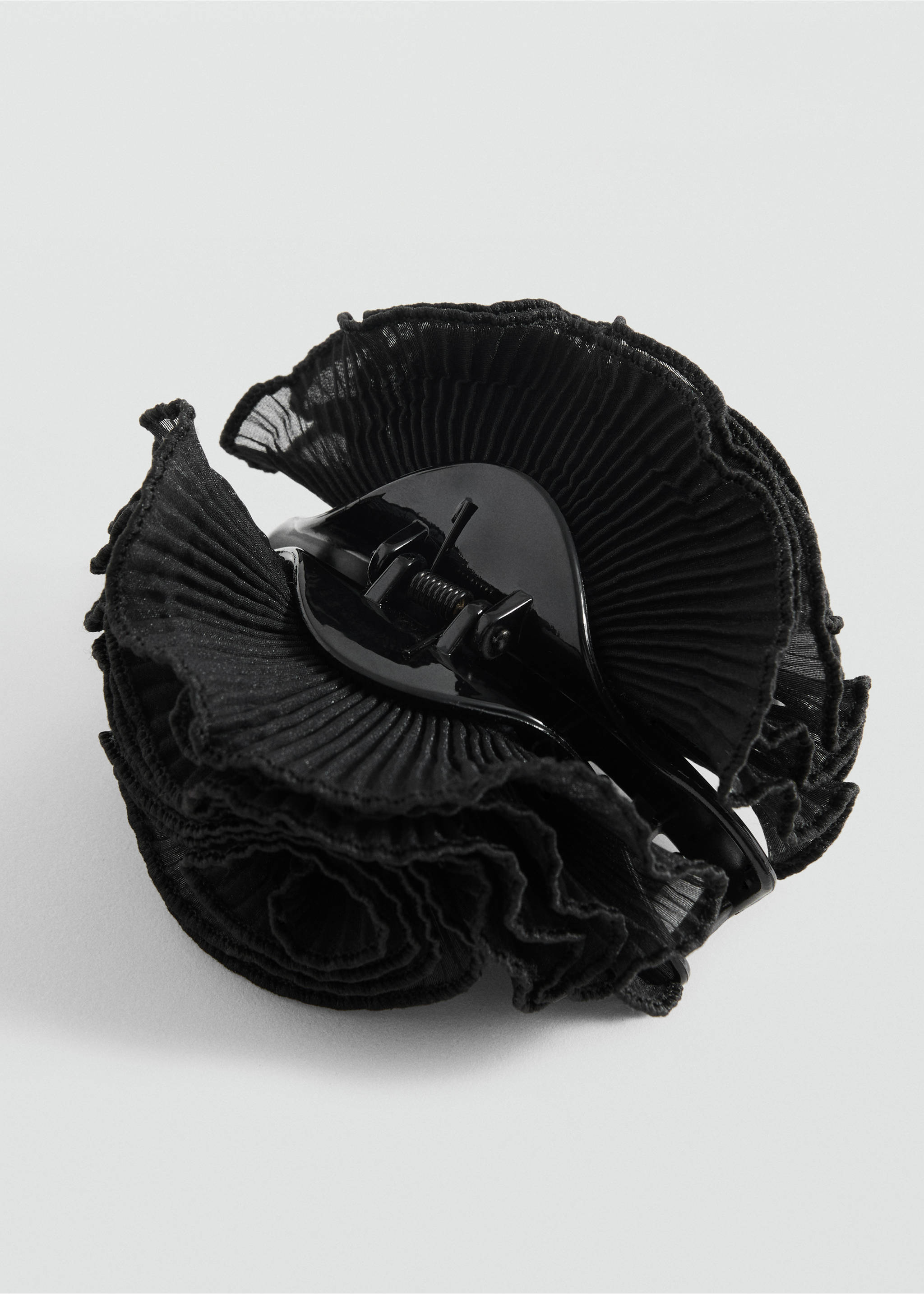 Spinka do włosów z kwiatem - Plan średni, Czarny. Ref: 87095925-00.