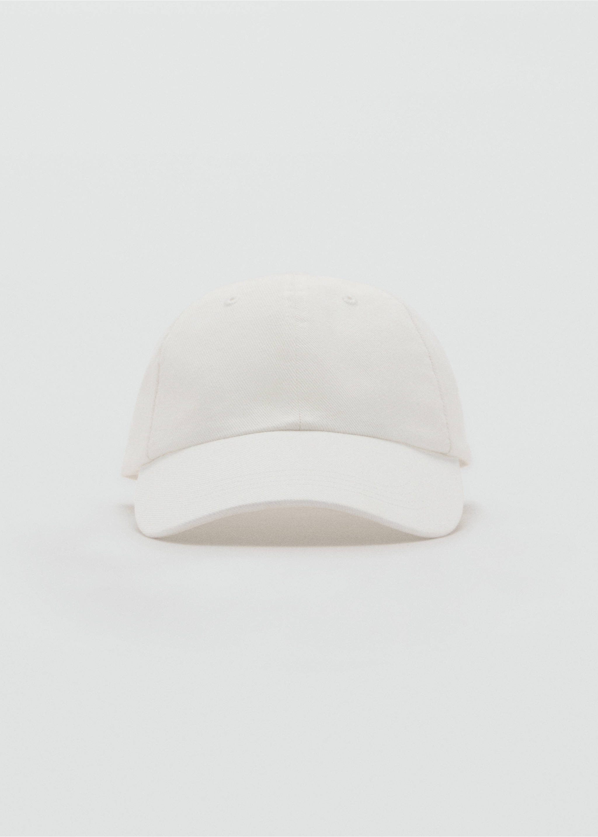 Cotton visor cap - Medium plane, Ecru. Ref: 87095926-00.