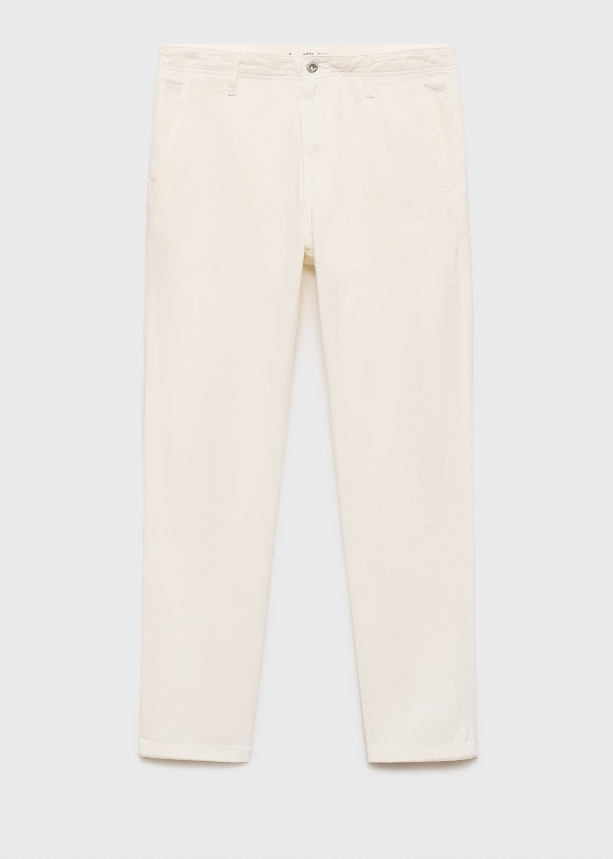 Jeans lyocell regular fit - Artículo sin modelo, Blanco roto. Ref: 87095929-00.