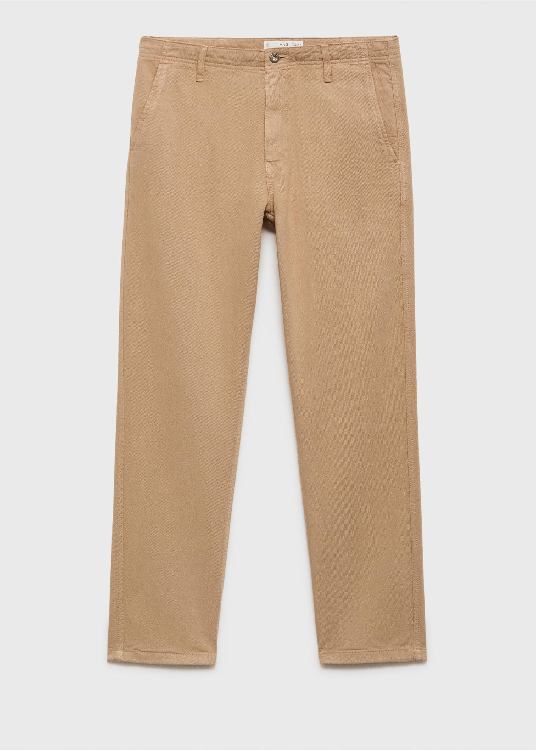 Jeans lyocell regular fit - Artículo sin modelo, Beige. Ref: 87095929-00.