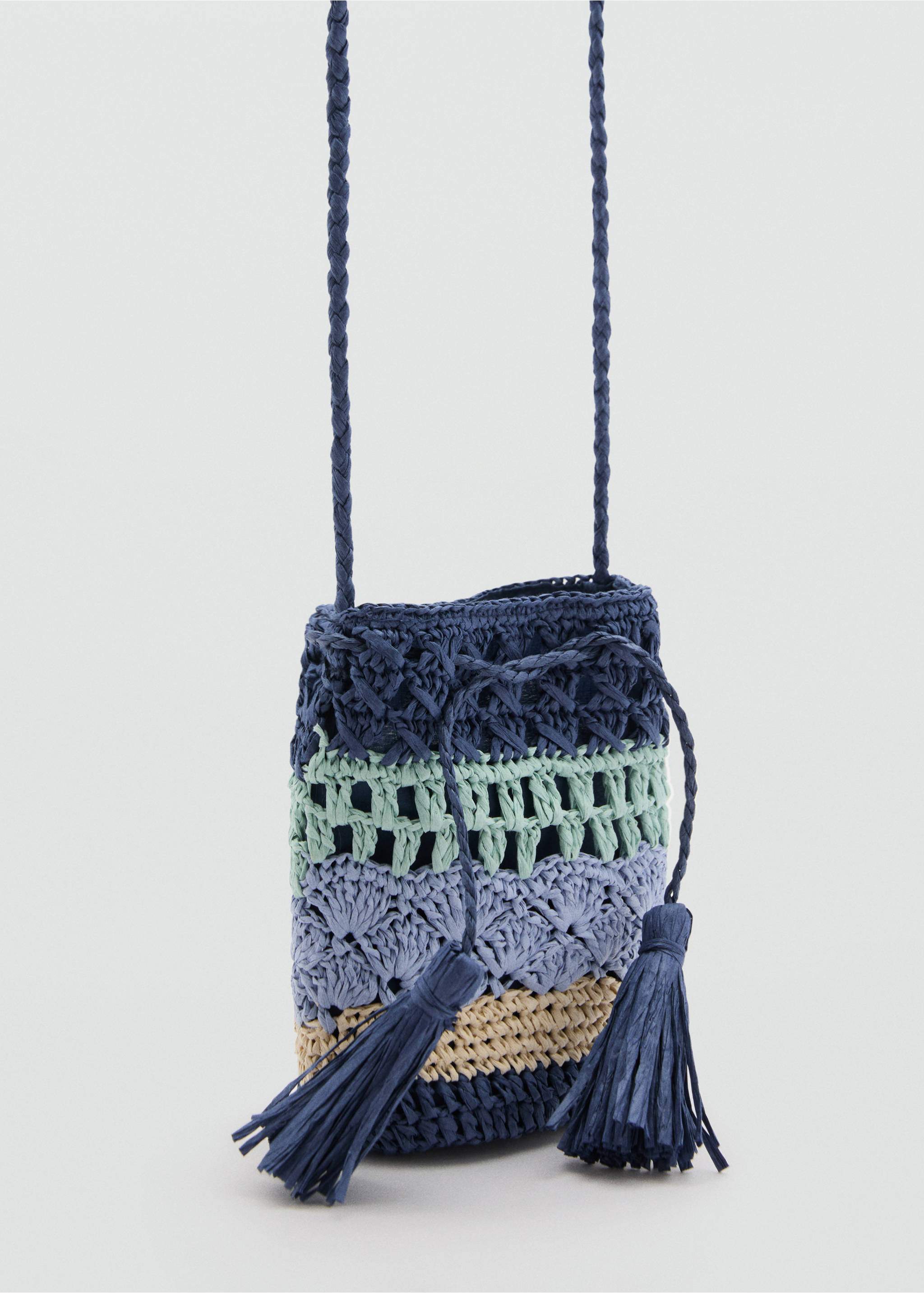 Kombinierte Mini-Bag - Mittlere Ansicht, Dunkles Marineblau. Ref: 87095938-00.