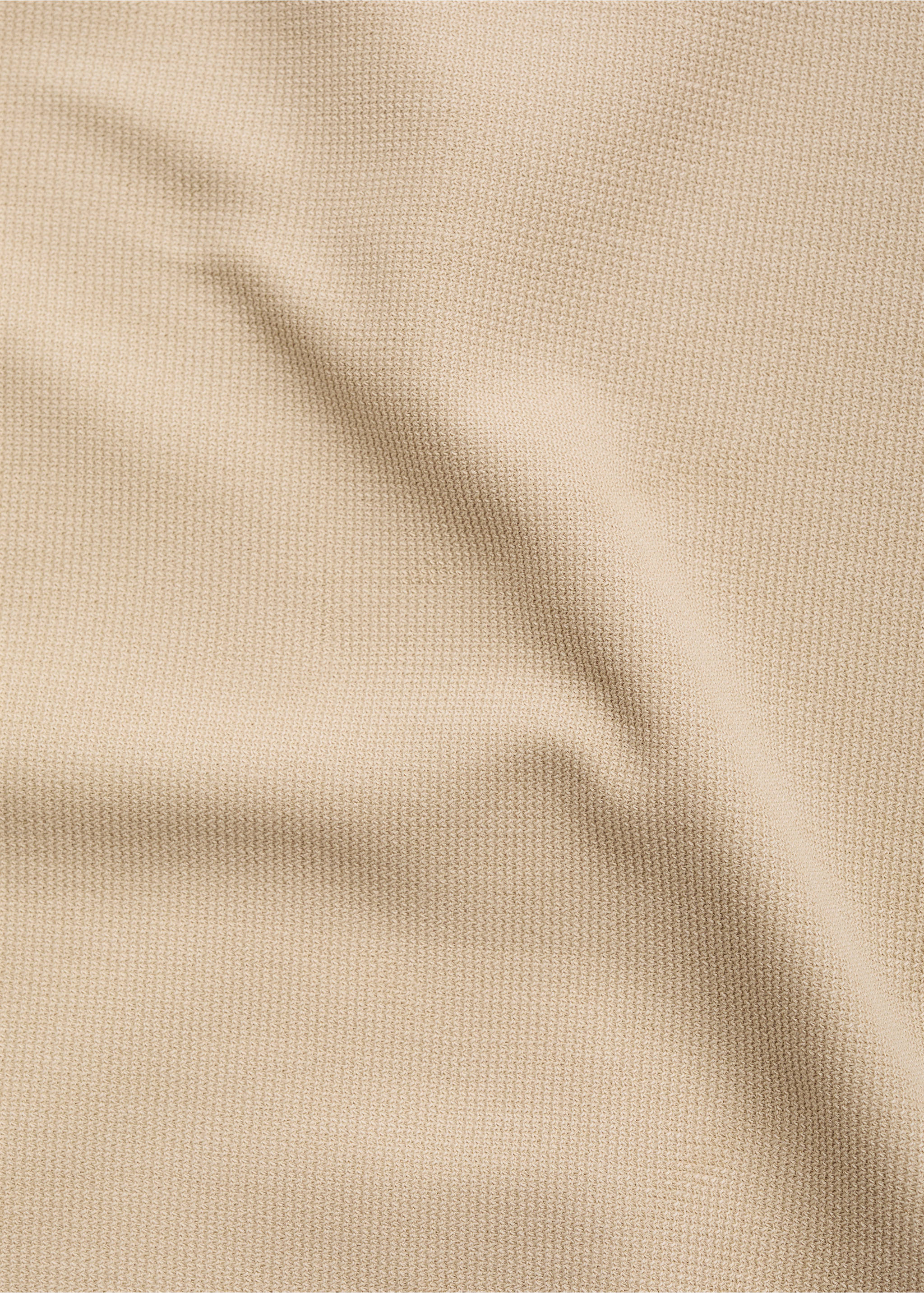 Polo Struktur Reißverschlusskragen - Detail des Artikels 0, Beige. Ref: 87095939-00.