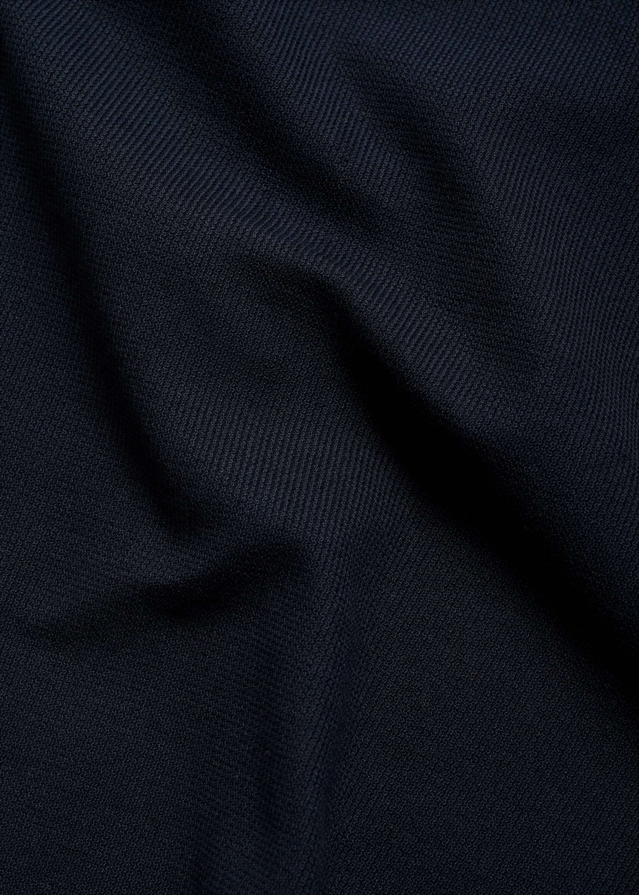 Structured polo shirt with zip collar - Details of the article 0