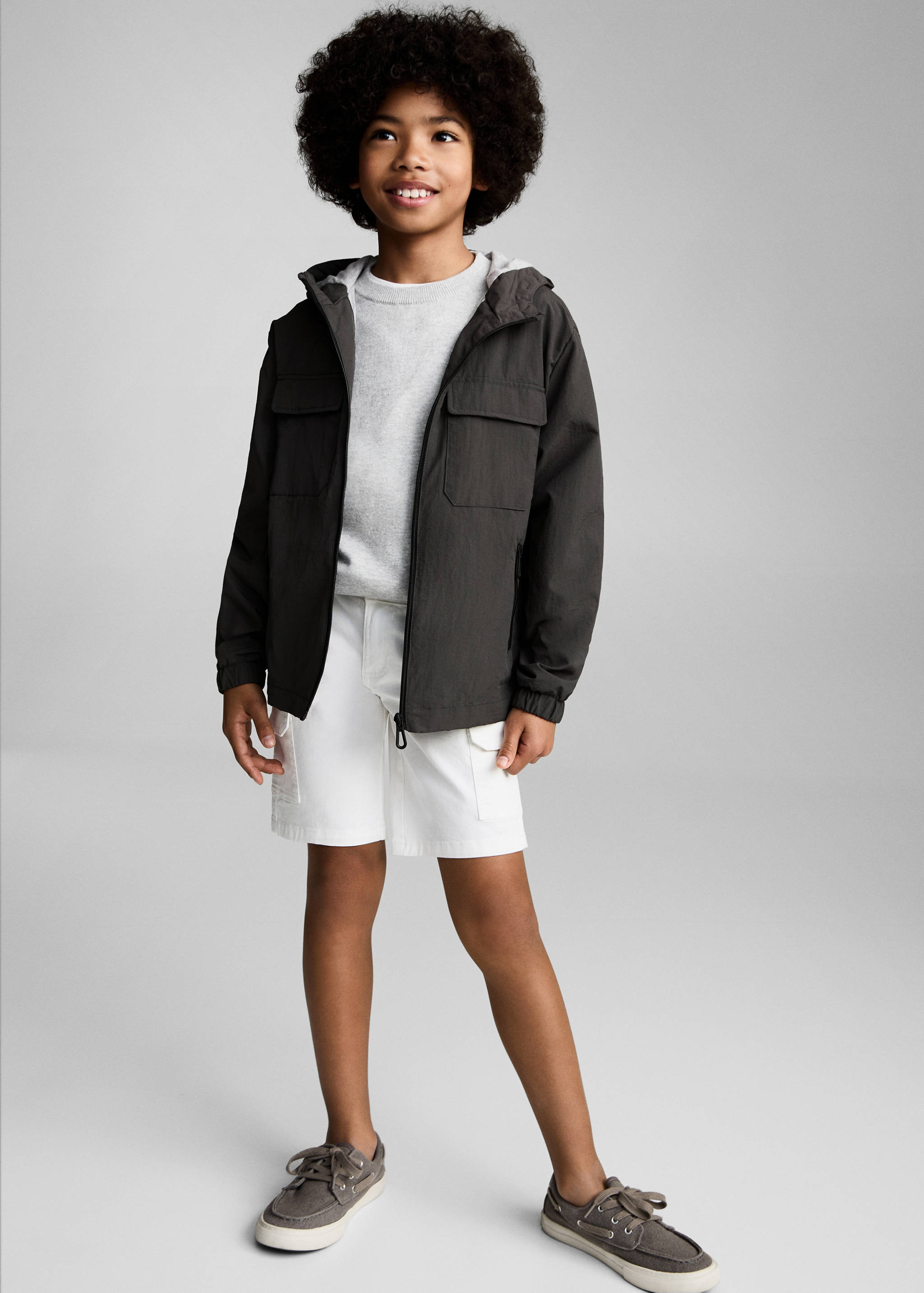 Hooded barn jacket - General plane