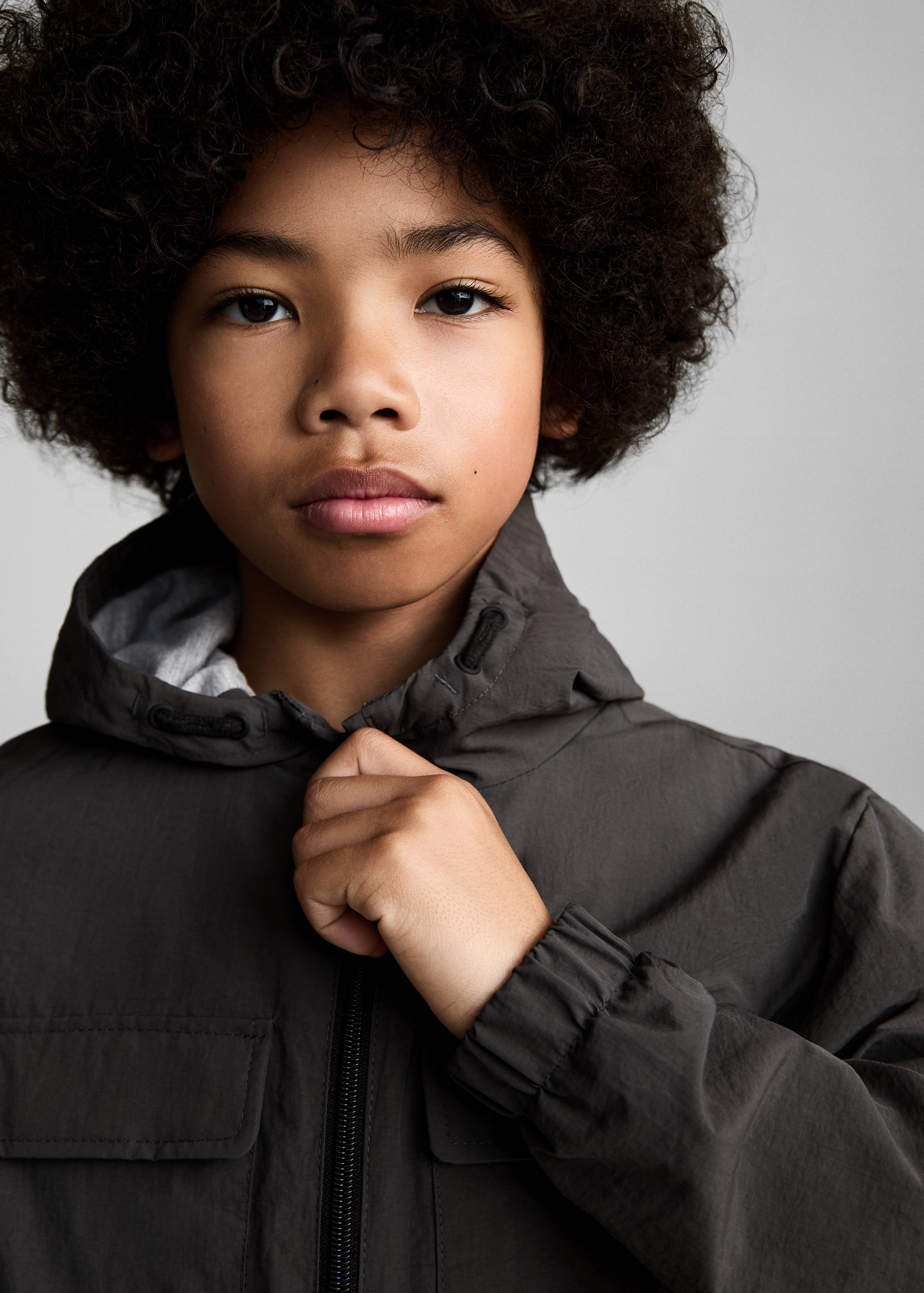 Hooded barn jacket - Details of the article 1