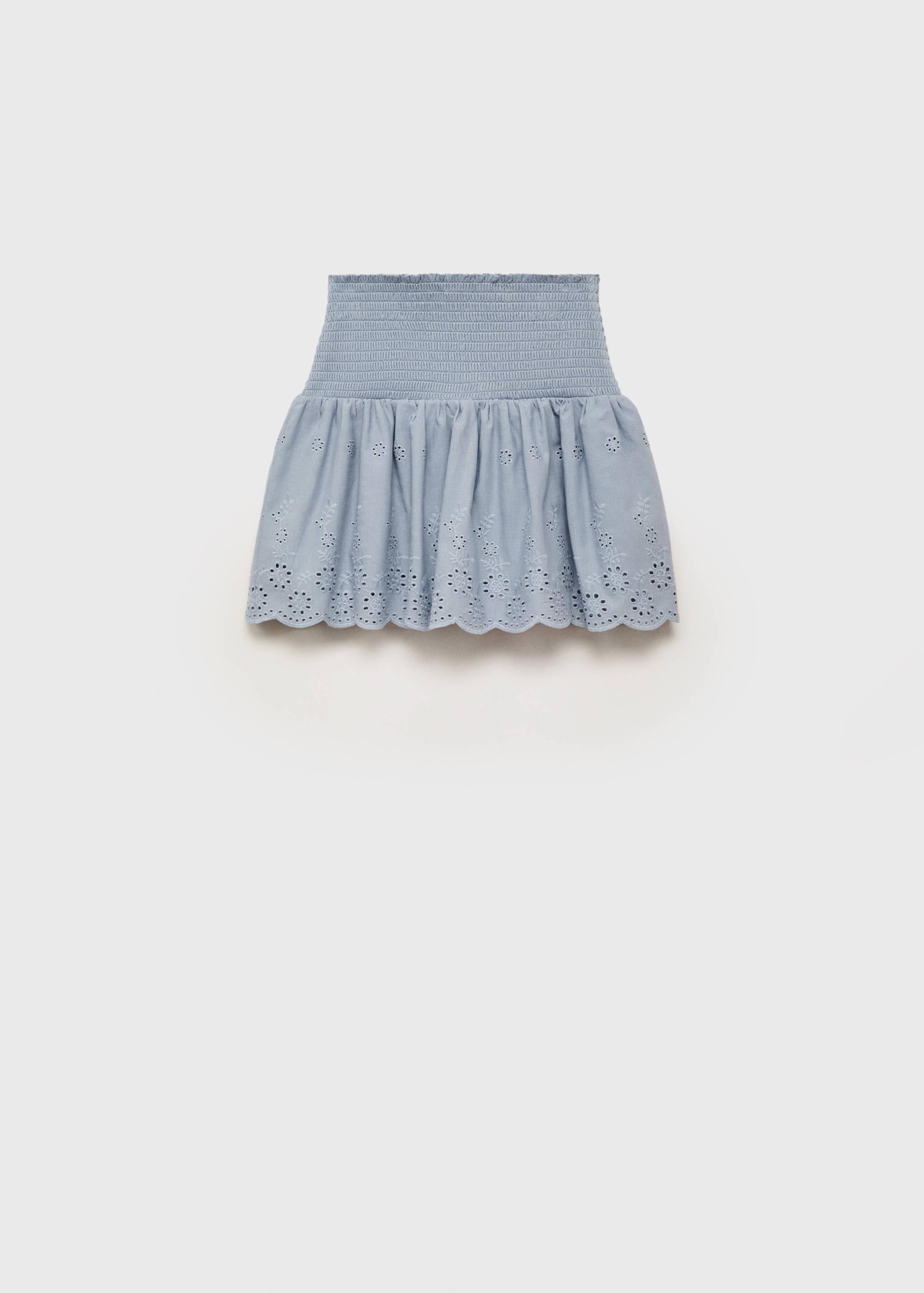 Rok met ruches en broderie anglaise - Achterkant van het artikel