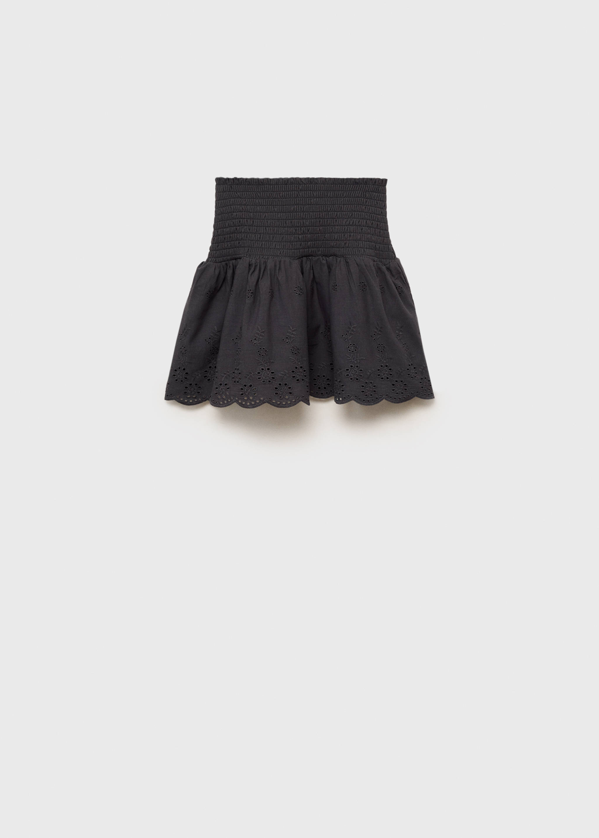 Rok met ruches en broderie anglaise - Artikel zonder model
