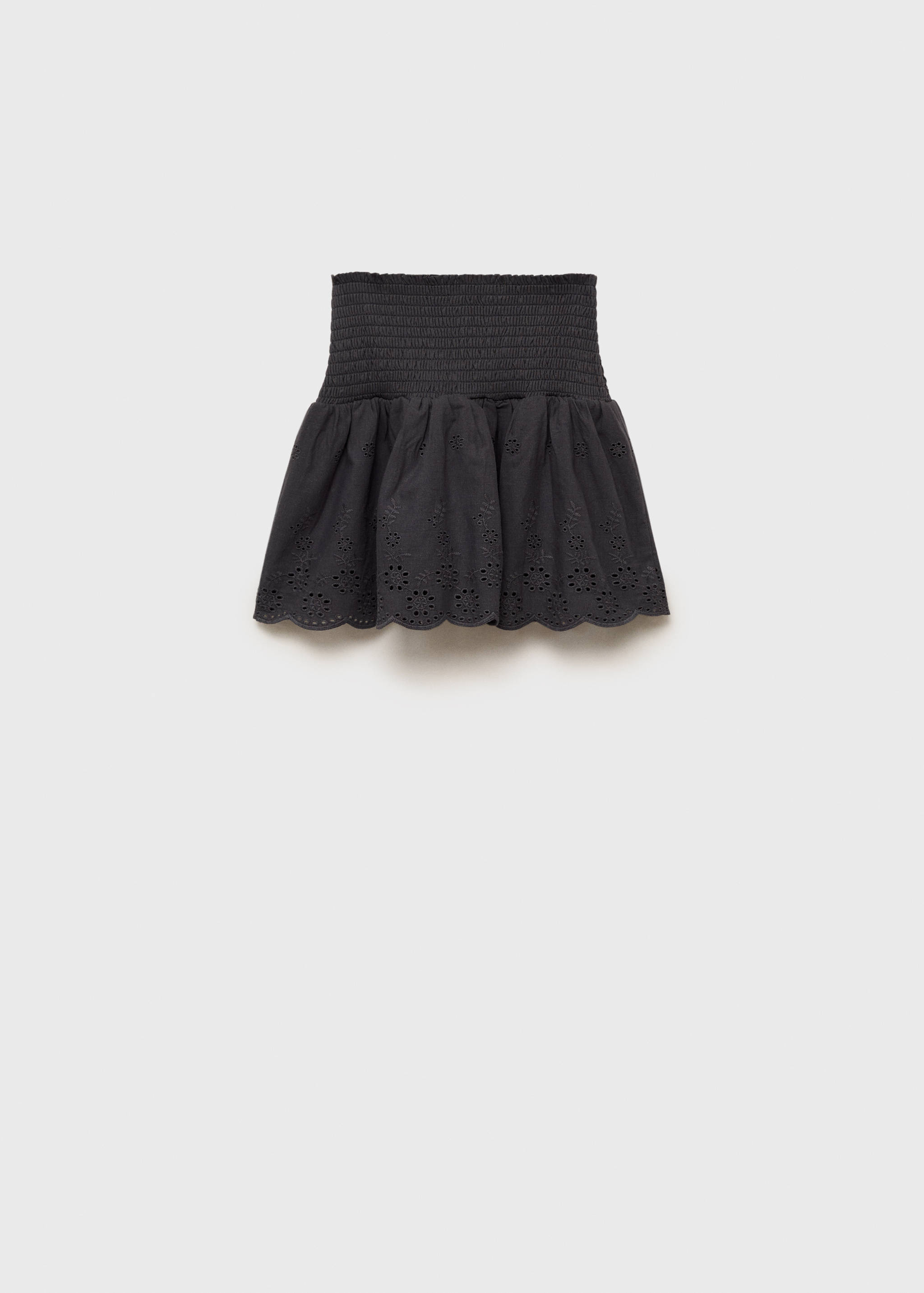 Rok met ruches en broderie anglaise - Achterkant van het artikel