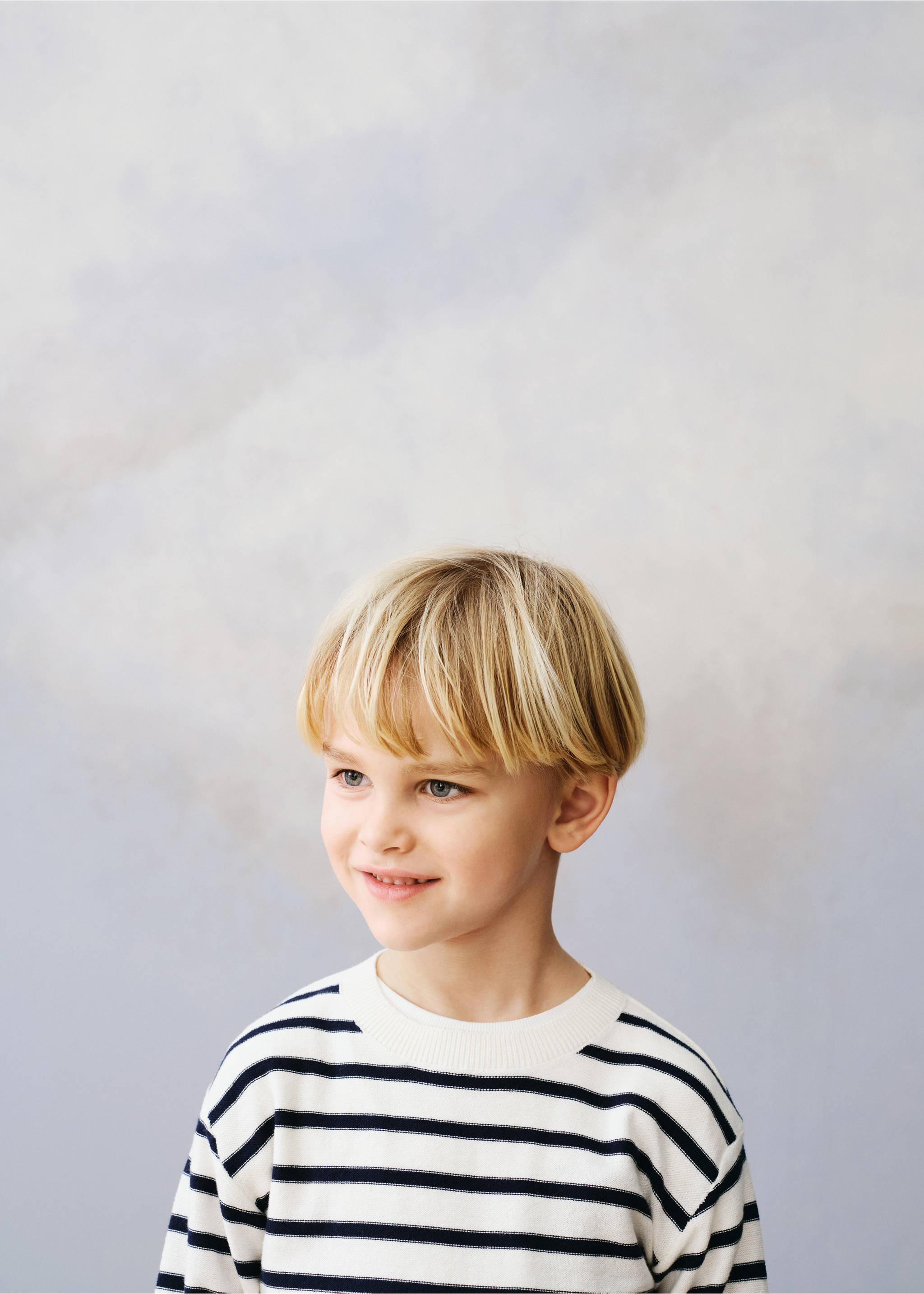 Jersei cotó ratlles - Detall de l'article 5, Blanc trencat. Ref: 87095949-00.