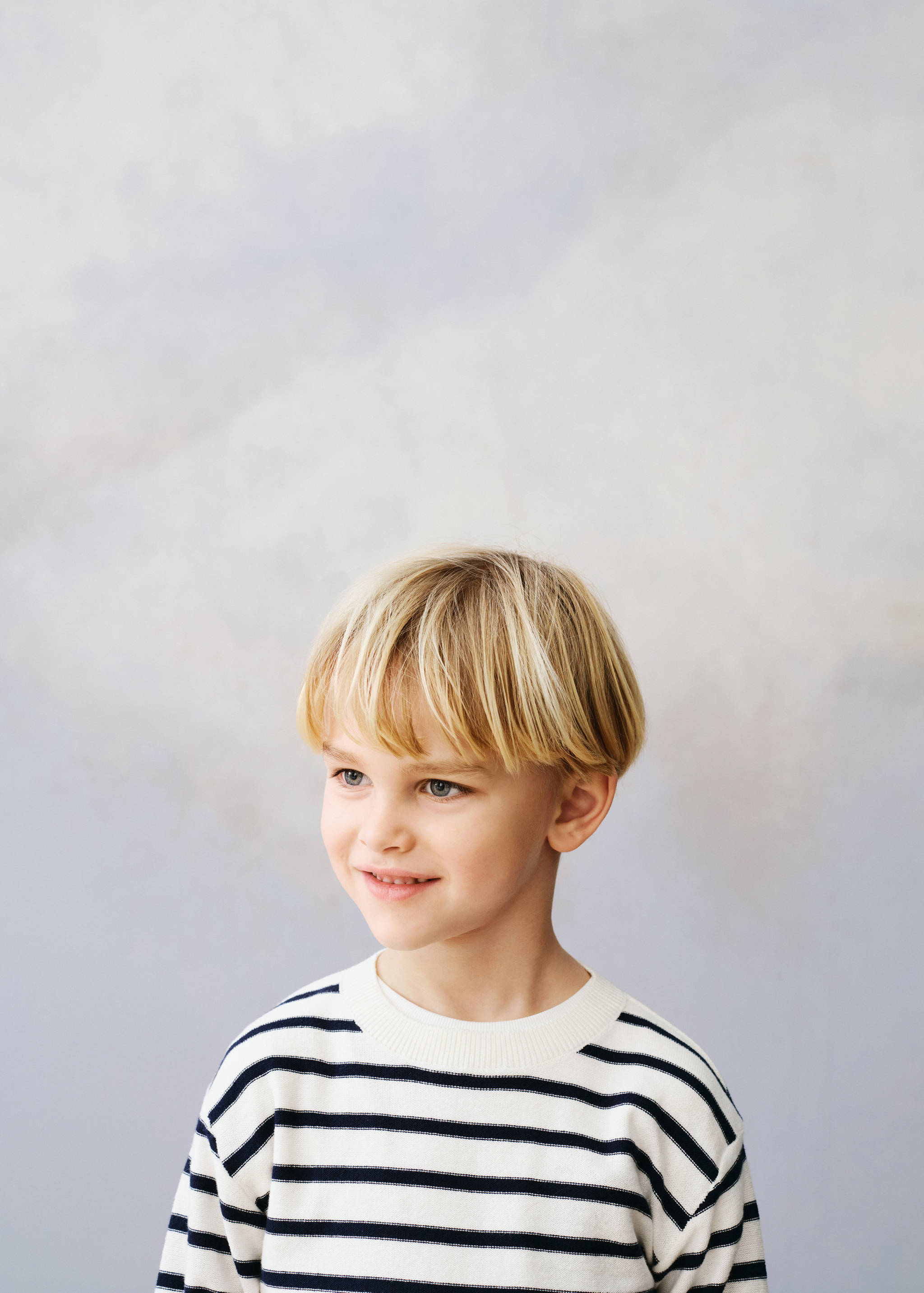 Striped cotton sweater - Details of the article 5