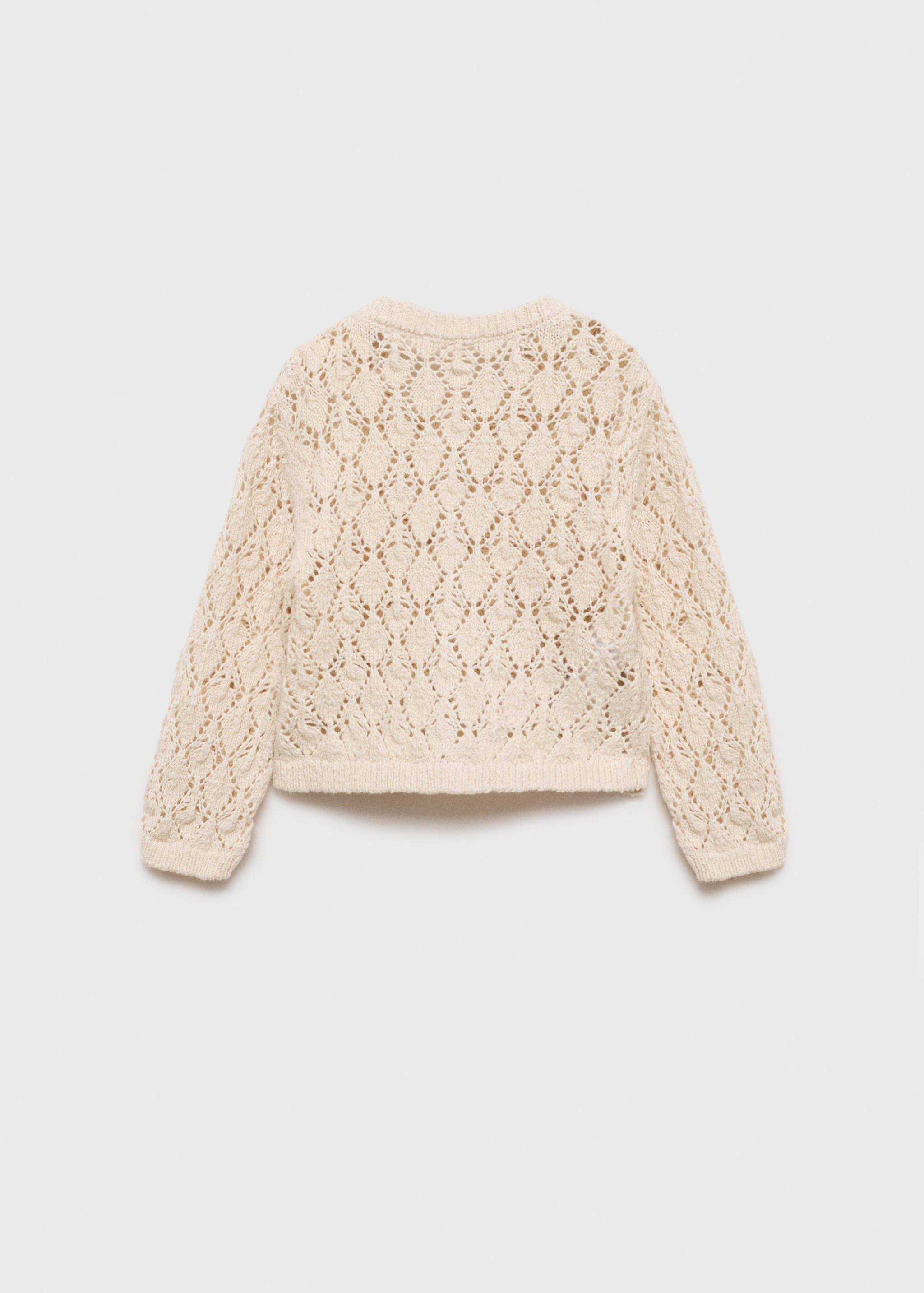 Openwork knit cardigan - Reverse of the article