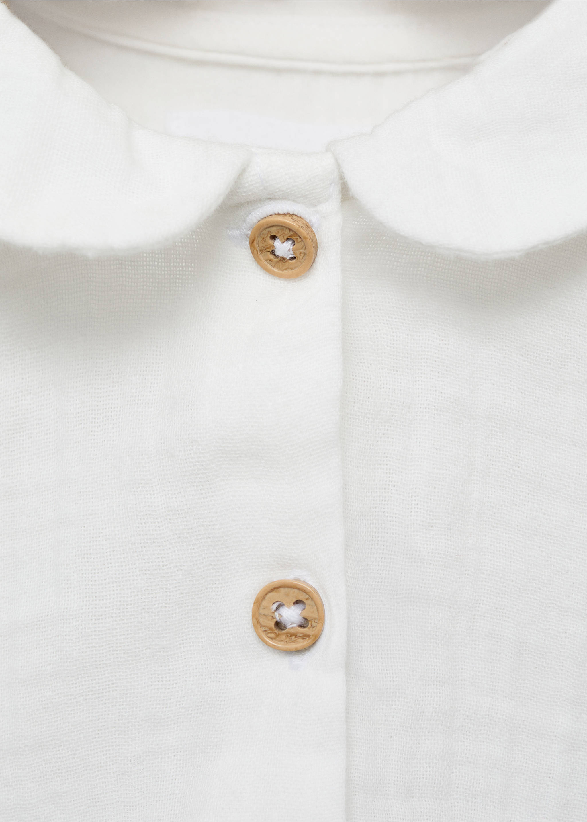 Baby neck t-shirt - Details of the article 8, Off White. Ref: 87095954-00.