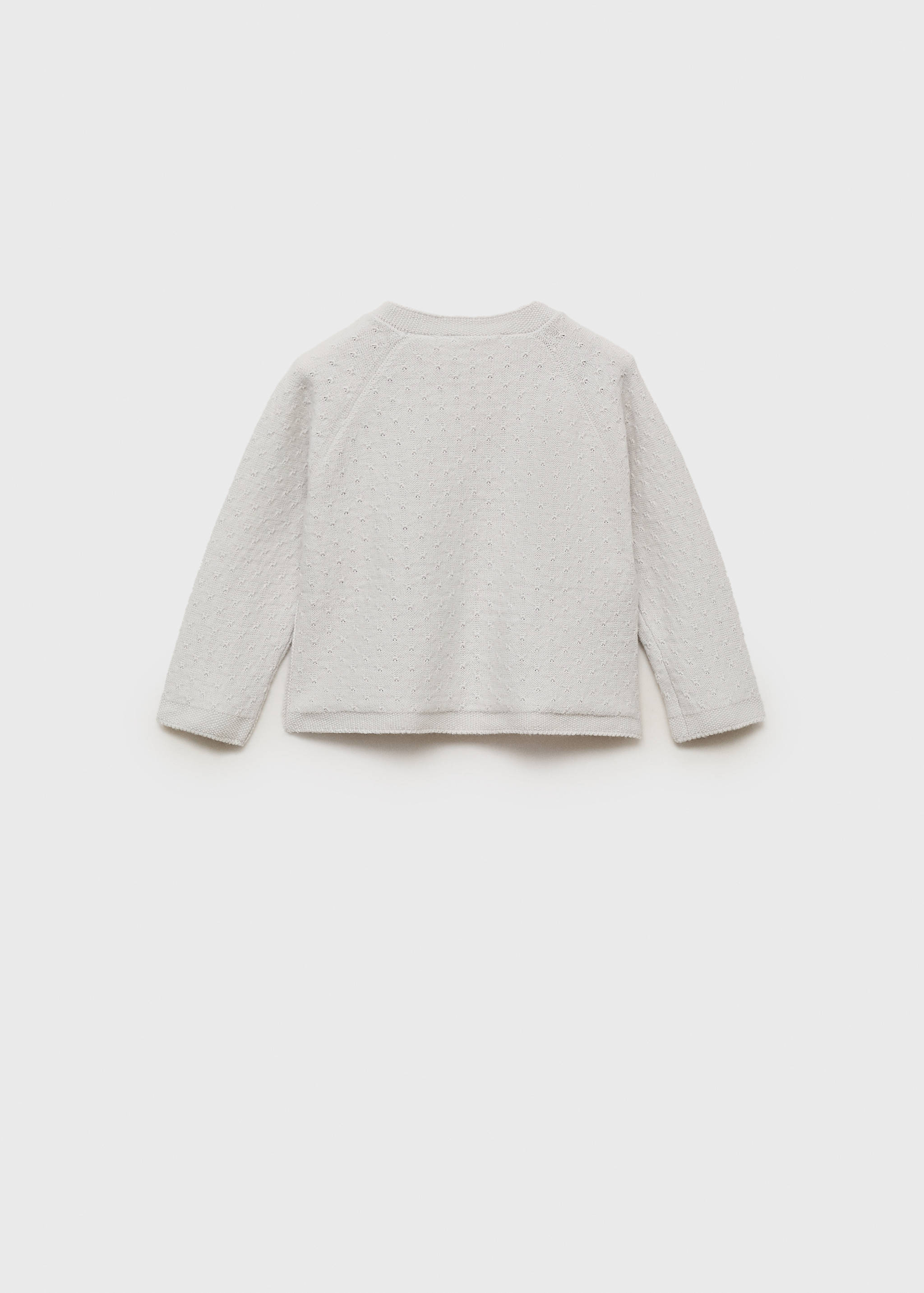 Strickpullover mit Stickmotiven - Rückseite des Artikels