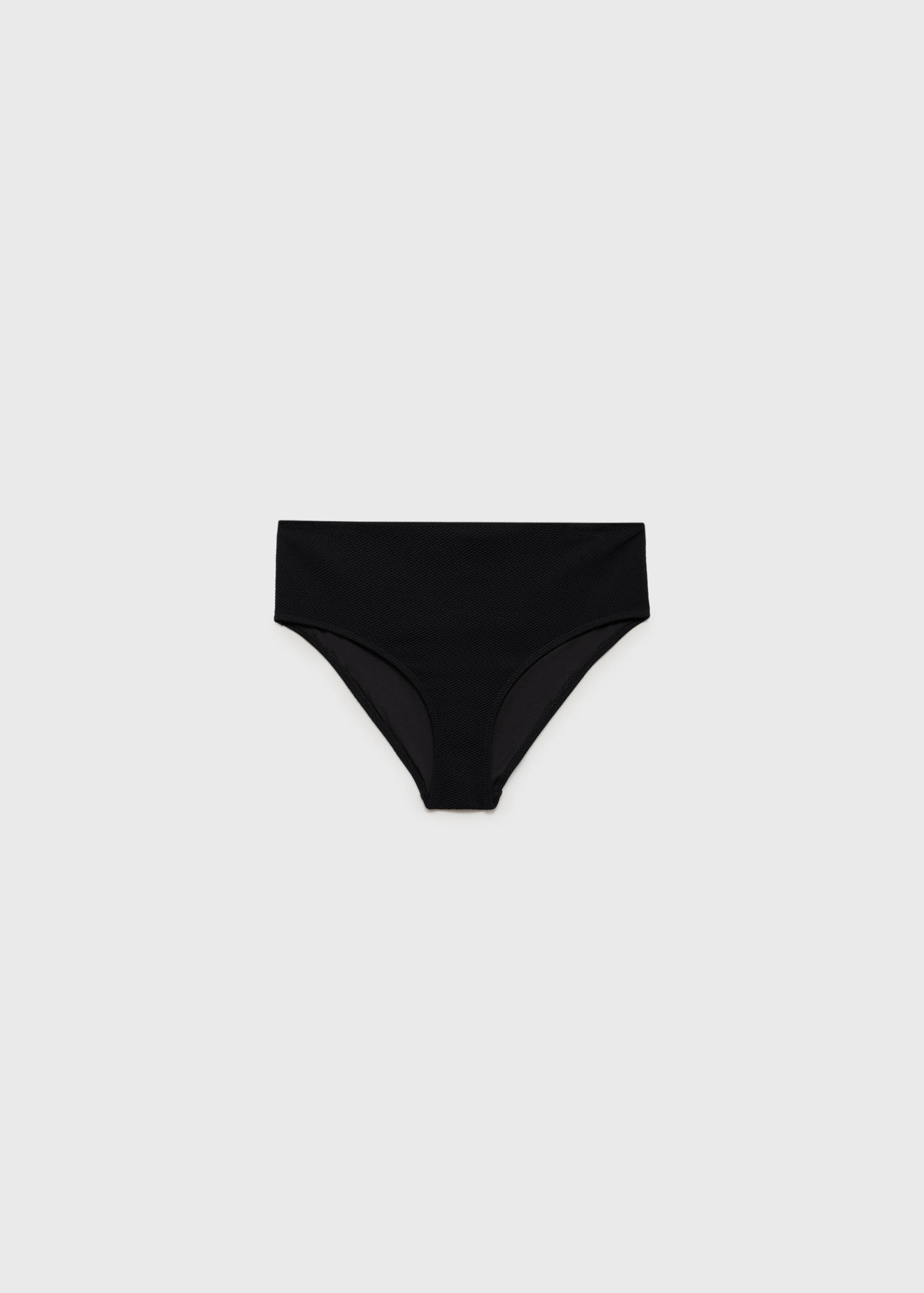 Ribbed high-waisted bikini bottom - Article without model