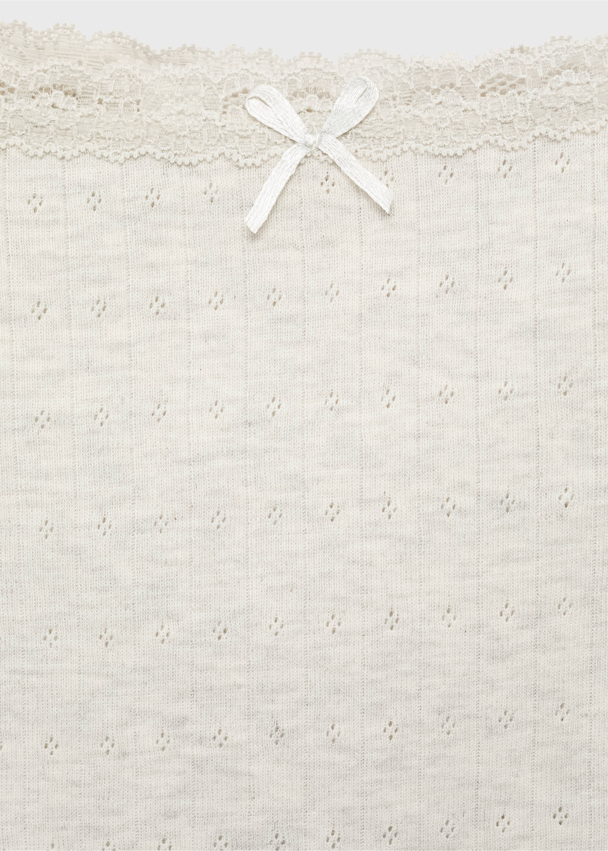 Schweizer Stickerei-Pyjama - Detail des Artikels 8, Grau. Ref: 87095960-00.