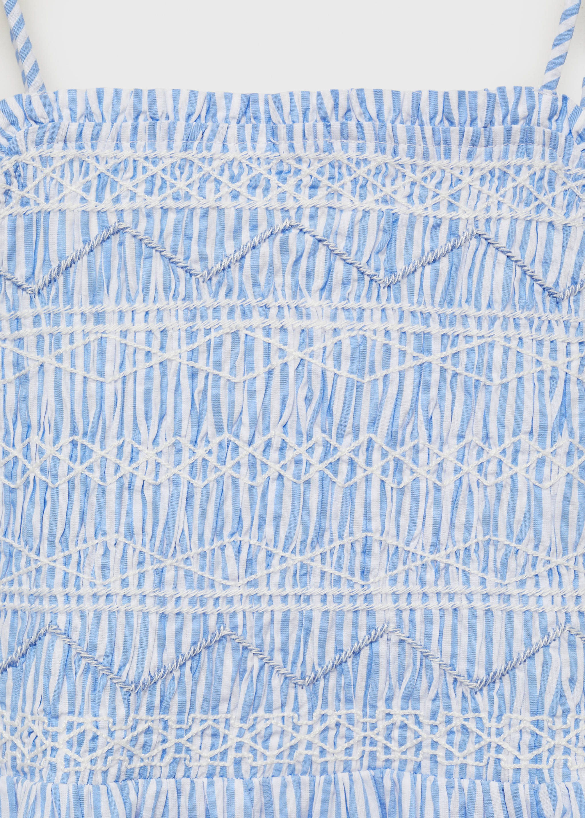 Gerafftes Streifenkleid - Detail des Artikels 8