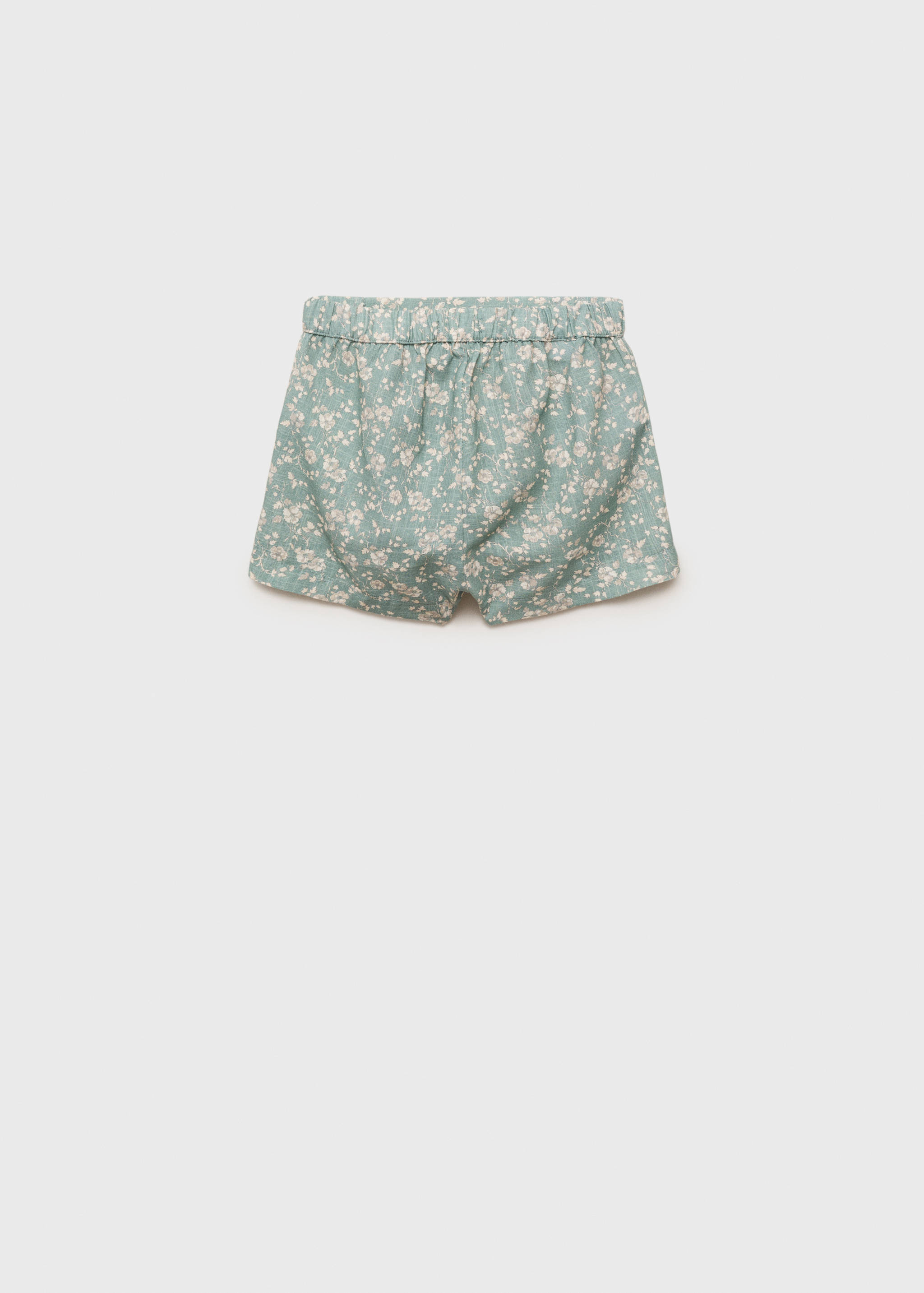 Floral cotton shorts - Reverse of the article