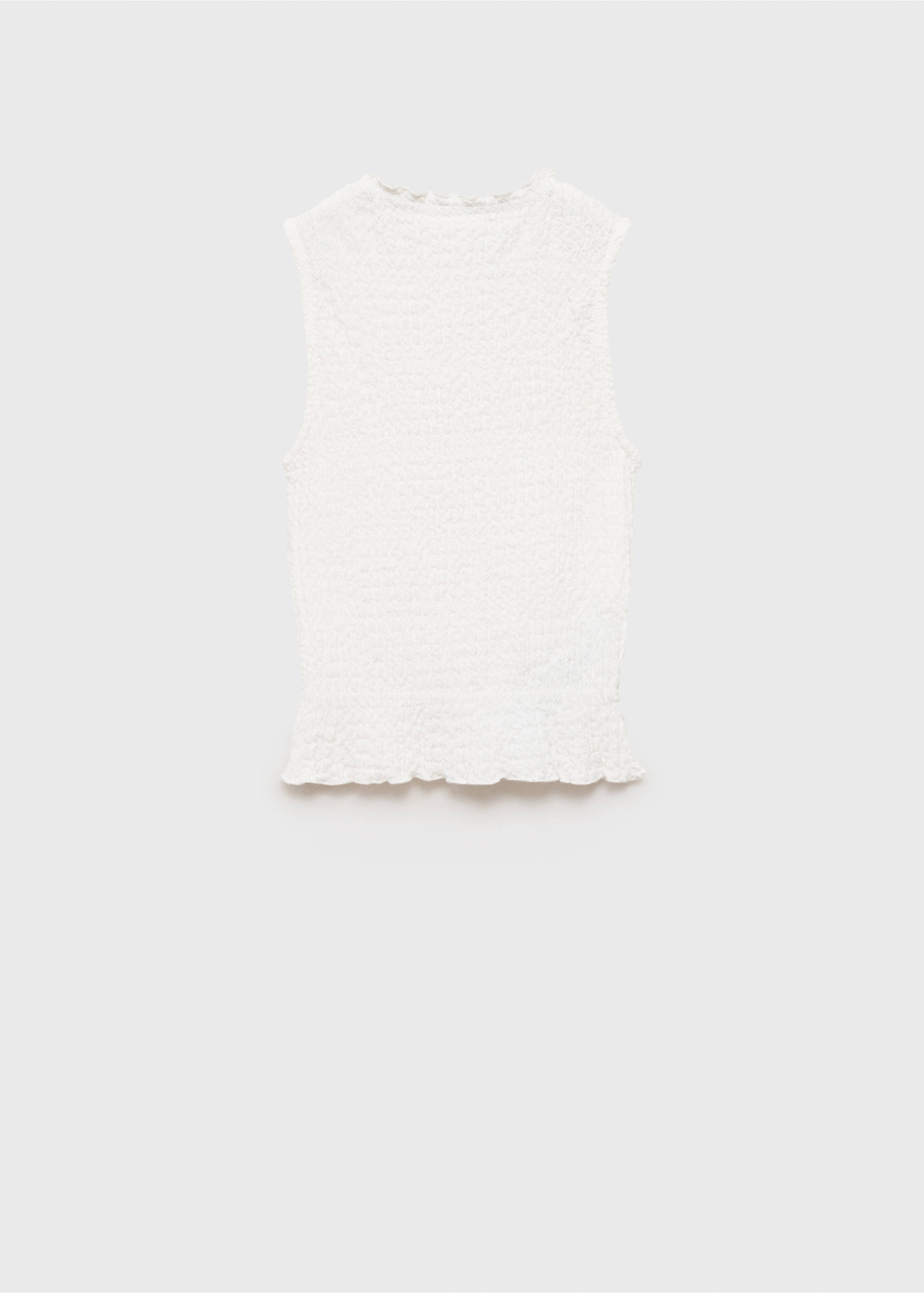 Top textura frunzit - Revers de l'article, Blanc trencat. Ref: 87095974-00.