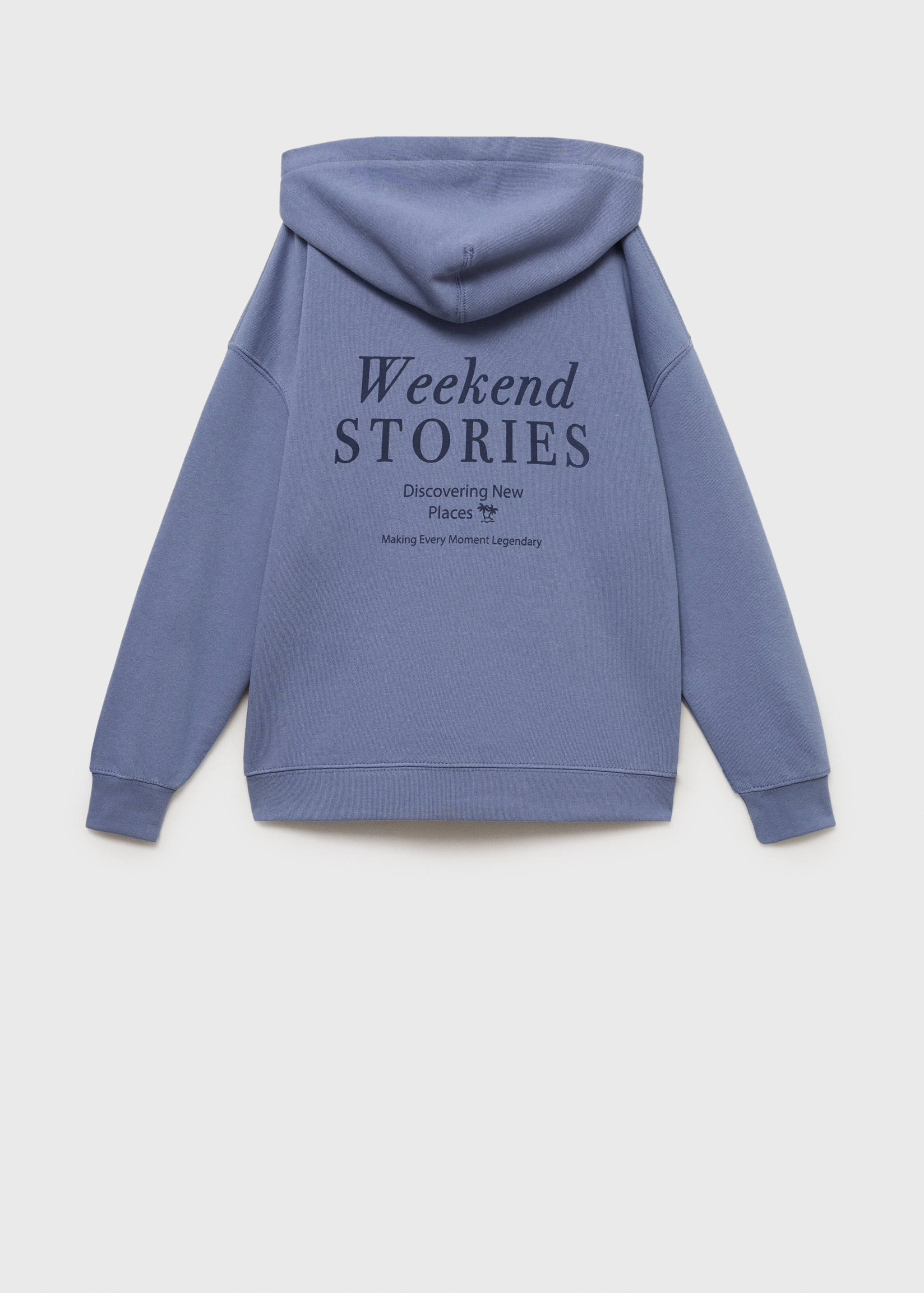 Sweatshirt with open hood - Reverse of the article