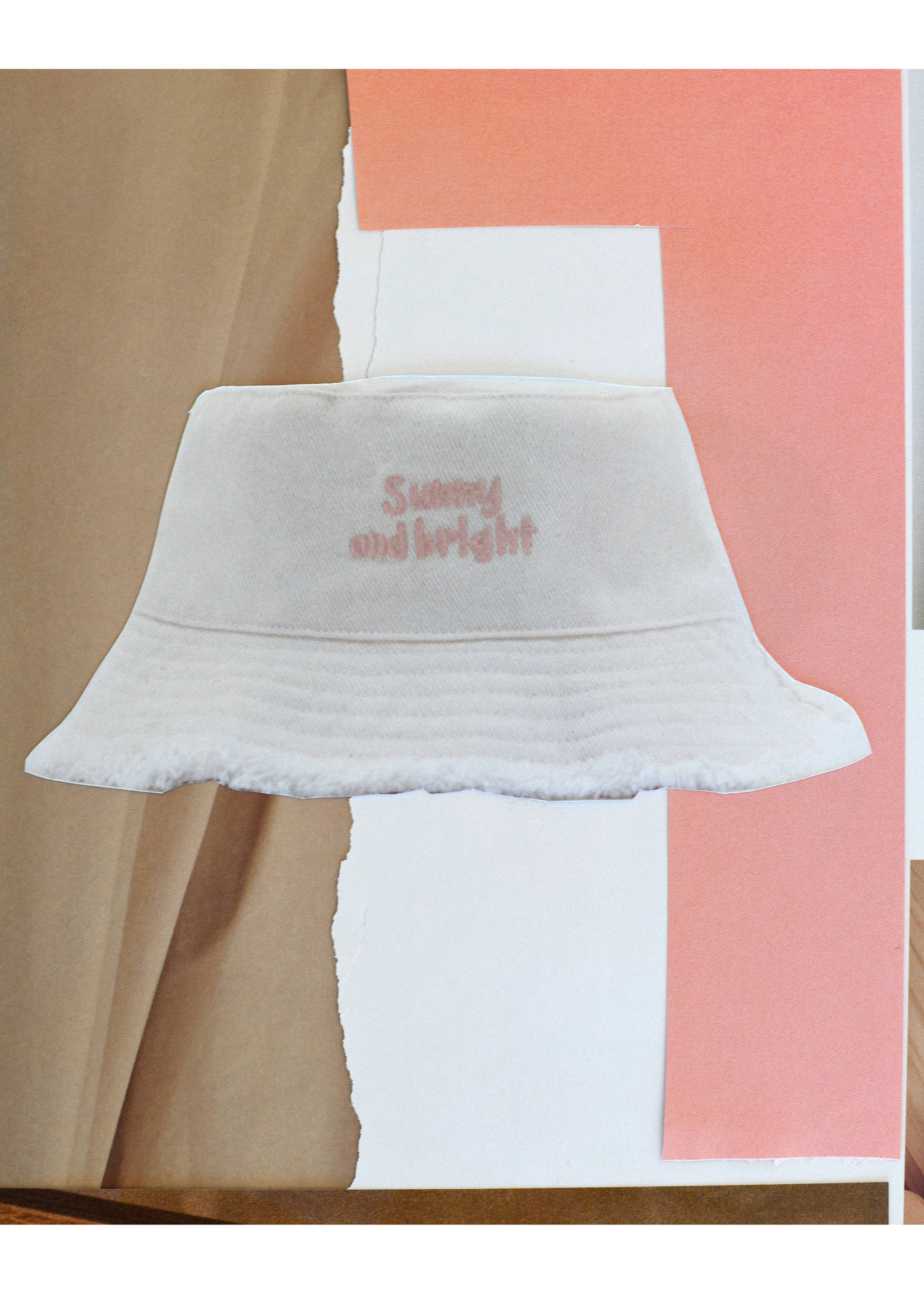 Bucket Hat mit aufgesticktem Schriftzug - Detail des Artikels 6, Ecru. Ref: 87095978-00.