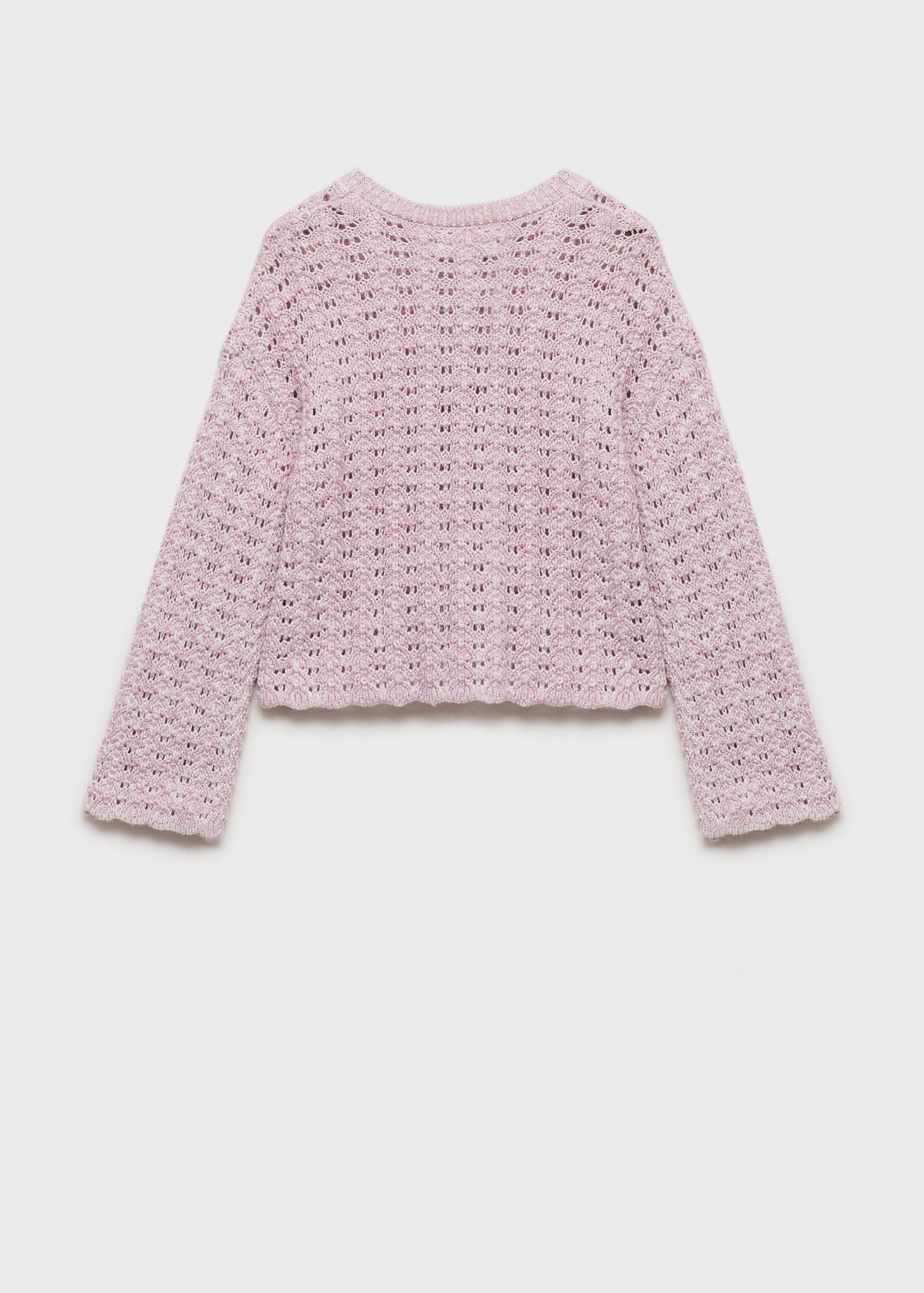 Openwork knit sweater - Reverse of the article