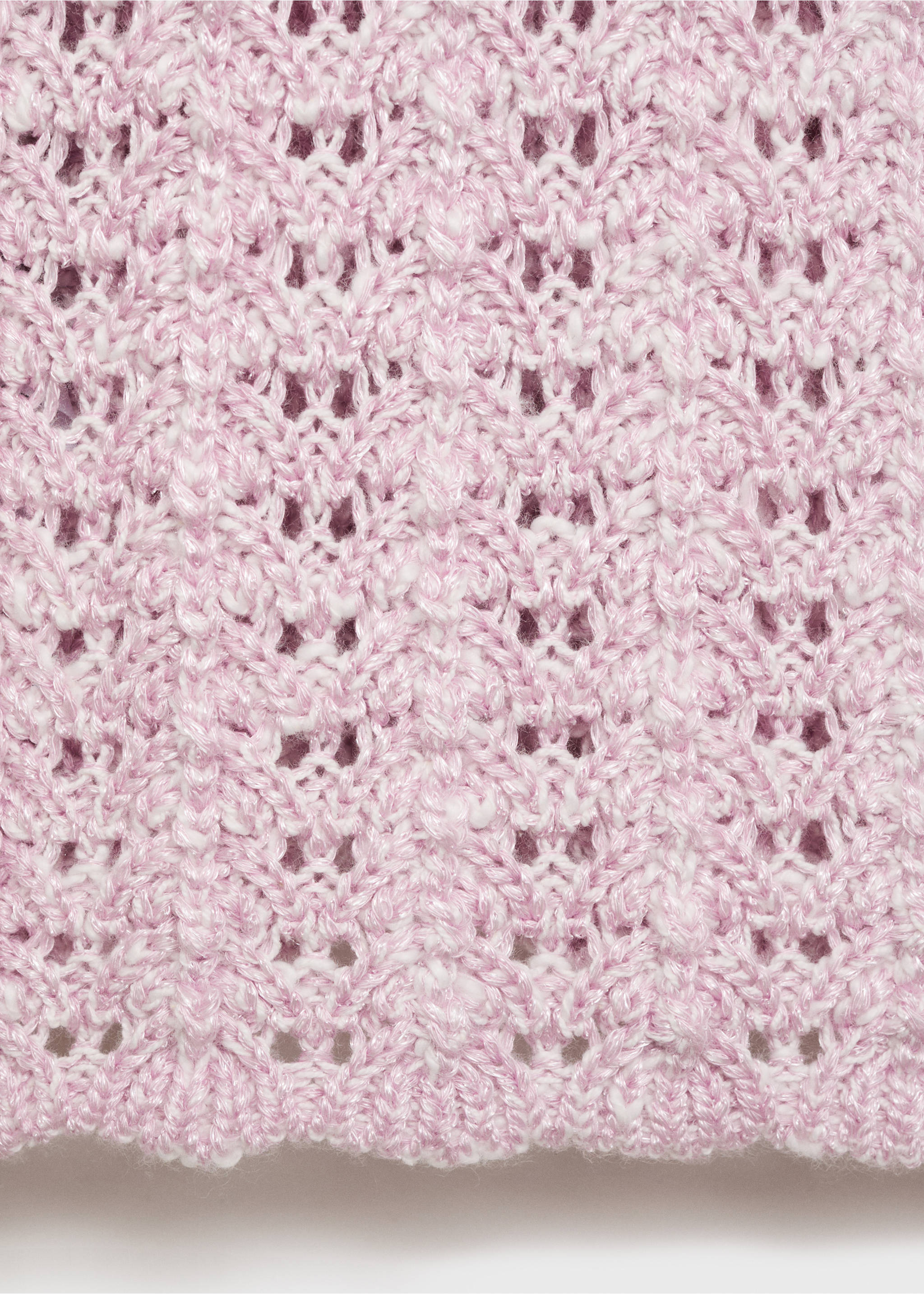 Pullover mit Lochstrickmuster - Detail des Artikels 0, Helllila/Pastelllila. Ref: 87095979-00.