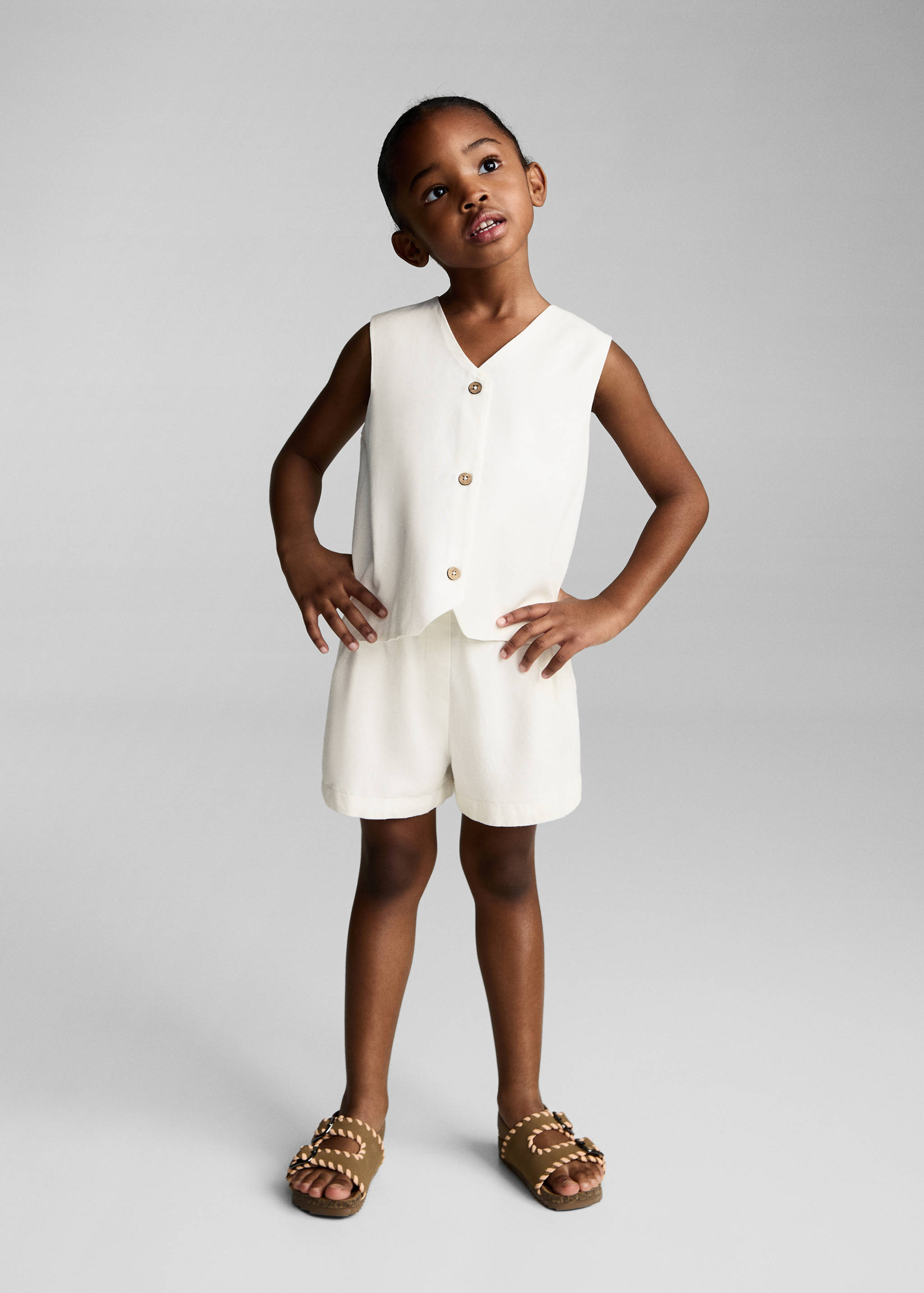 Geknöpfte Leinenweste - Detail des Artikels 2