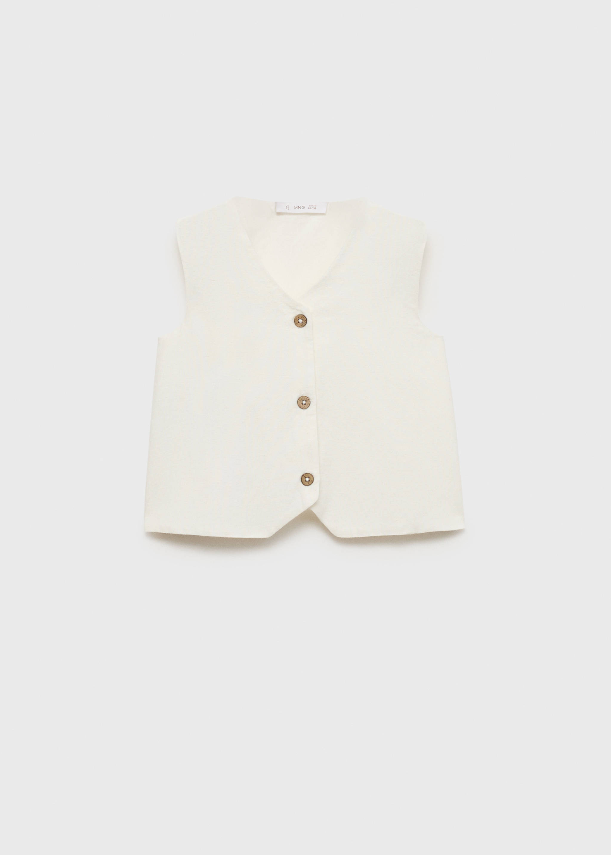 Gilet lino bottoni - Articolo senza modello
