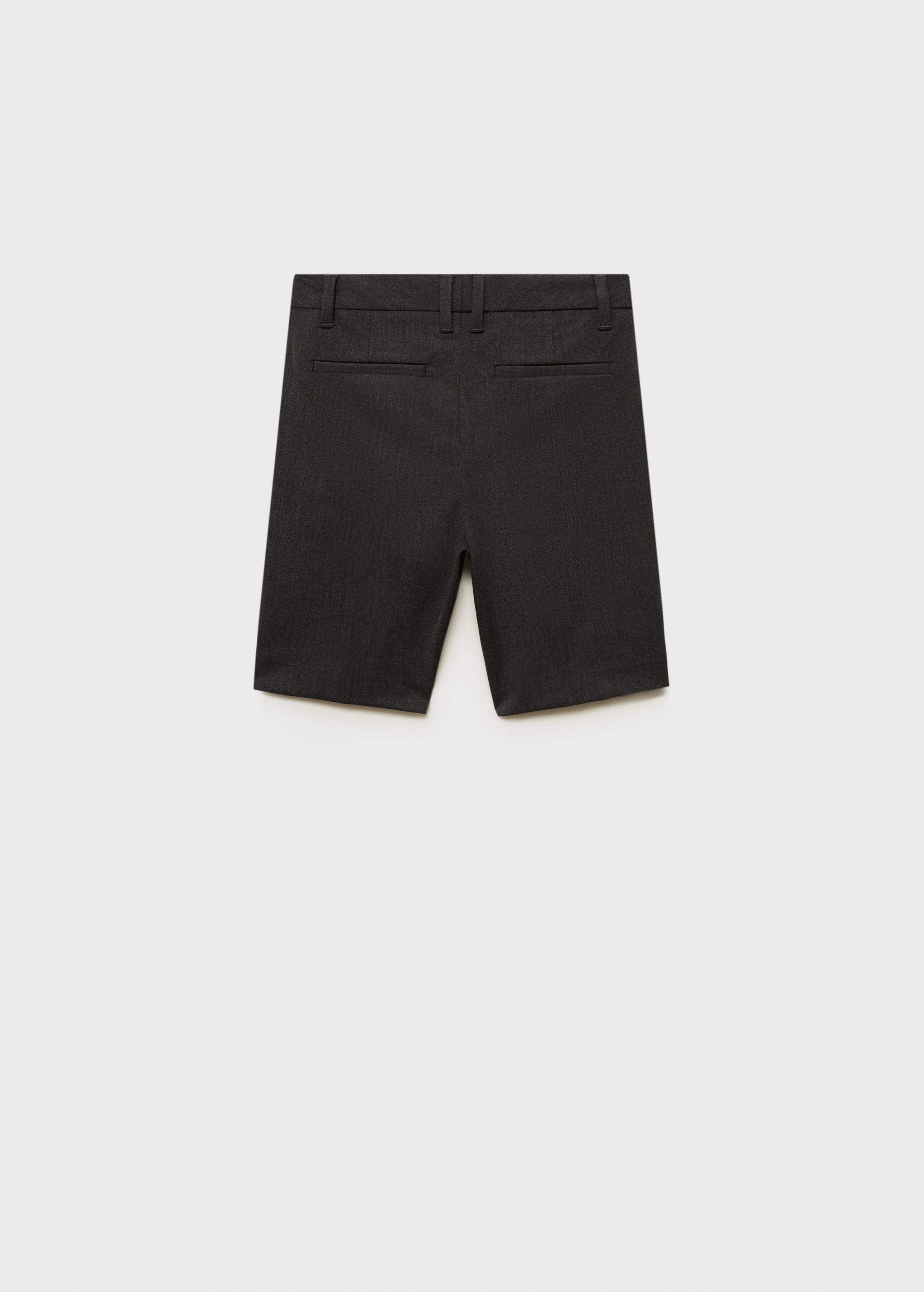 Taillenhohe Anzug-Bermudashorts - Rückseite des Artikels