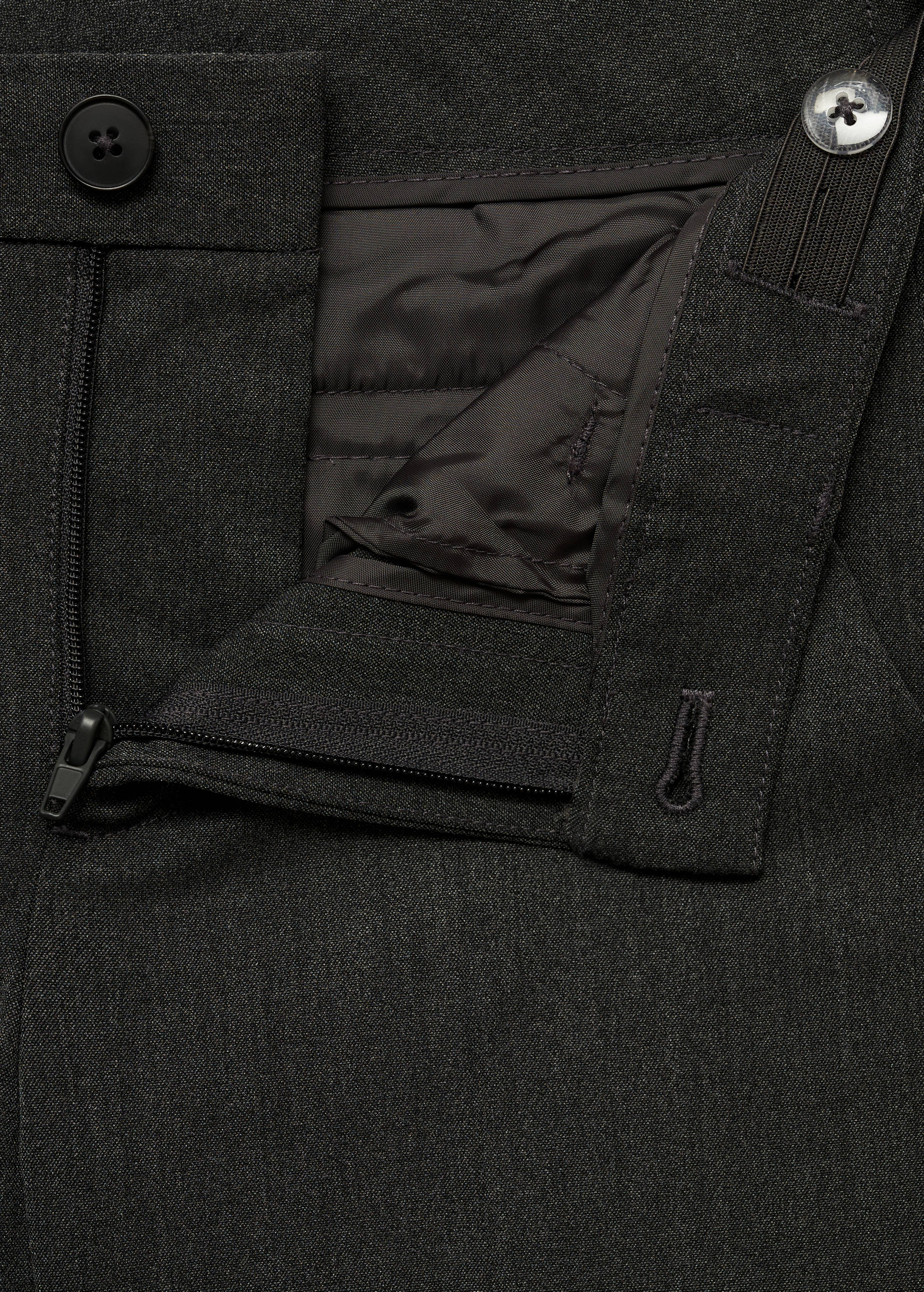 Taillenhohe Anzug-Bermudashorts - Detail des Artikels 8