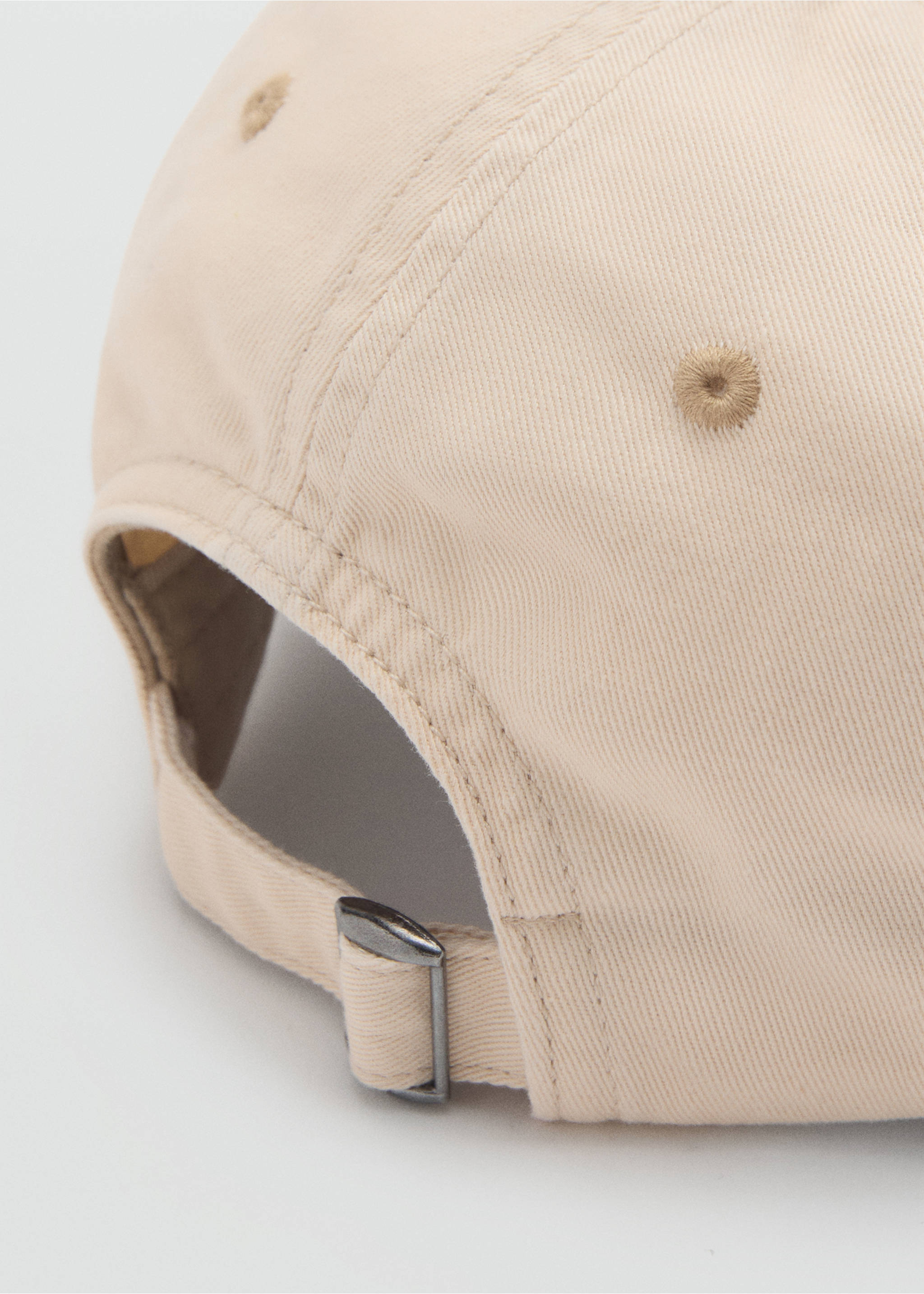 Baumwoll-Kappe mit Stickerei - Detail des Artikels 1, Beige. Ref: 87096334-00.