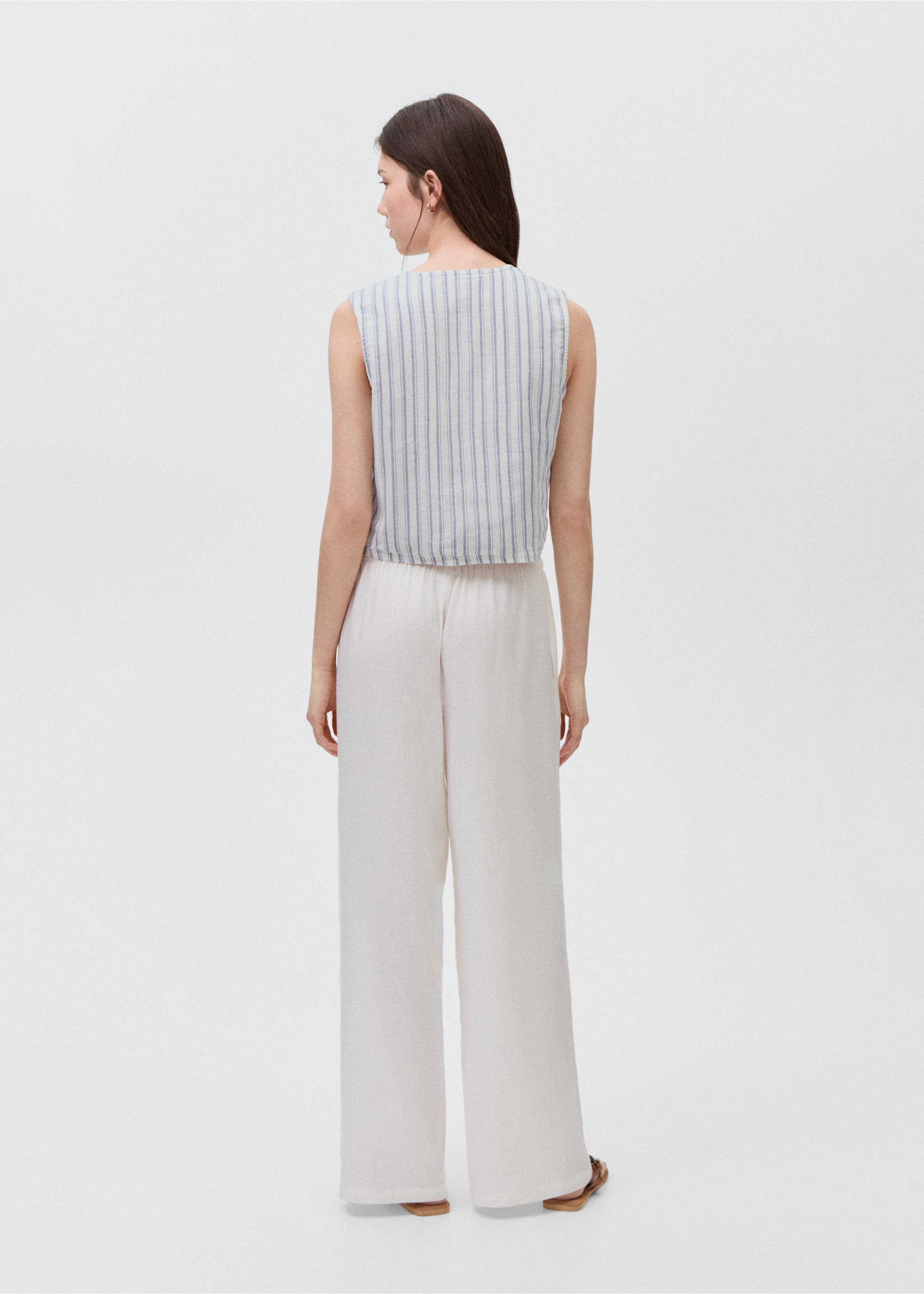 Armilla vestit ratlles - Revers de l'article, Blanc trencat. Ref: 87096337-00.