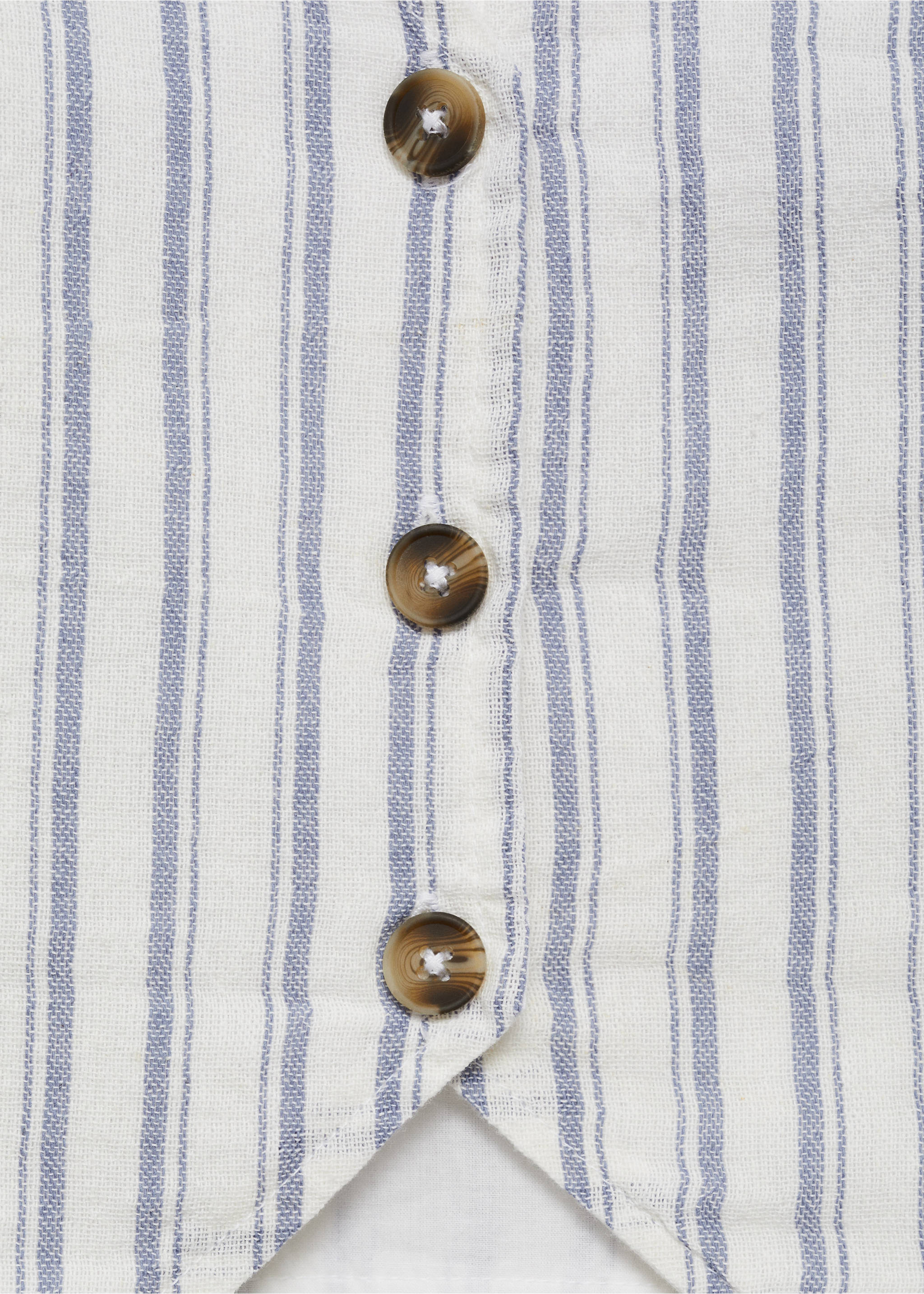 Armilla vestit ratlles - Detall de l'article 8, Blanc trencat. Ref: 87096337-00.