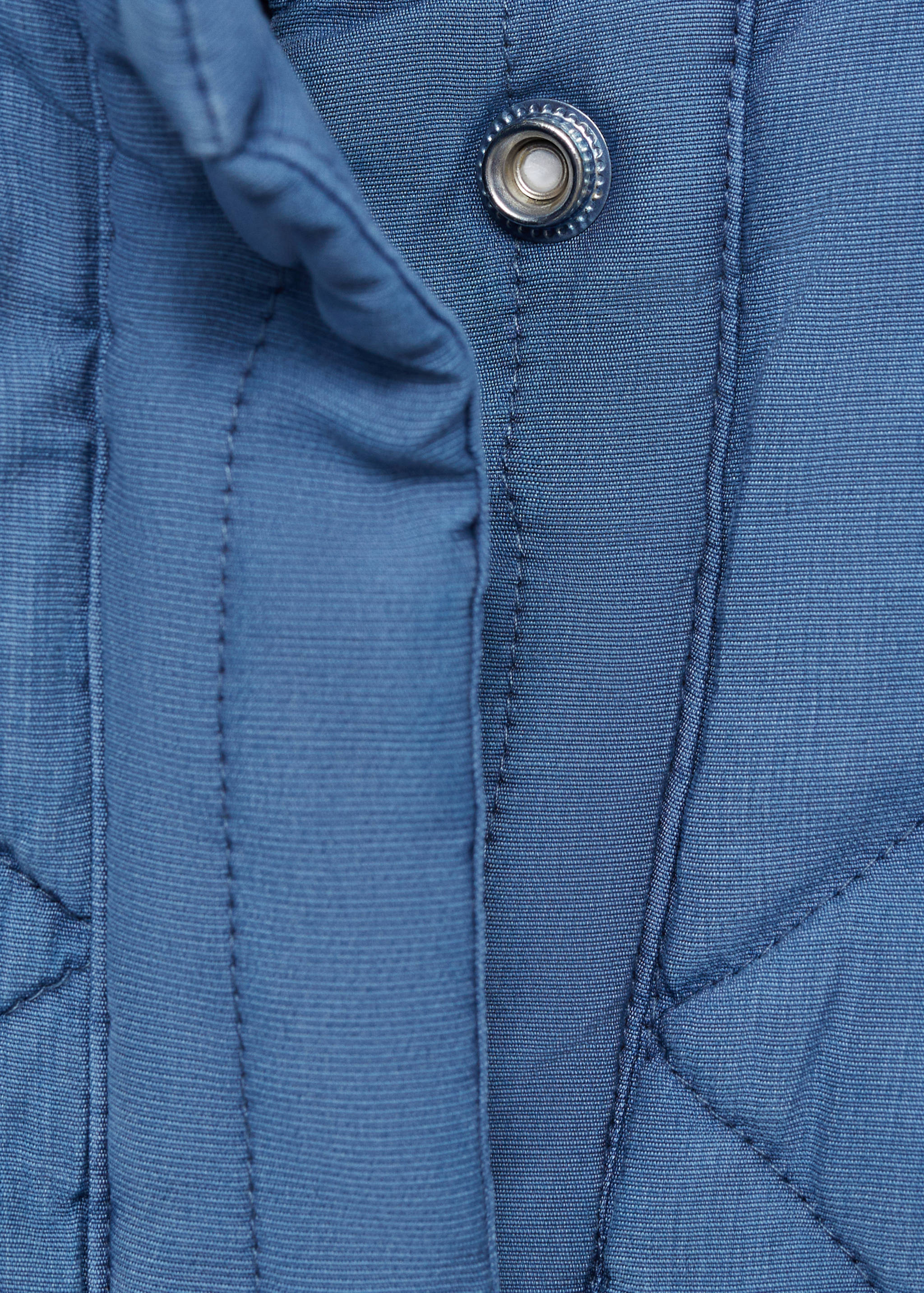 Floral-embroidered padded jacket - Details of the article 8