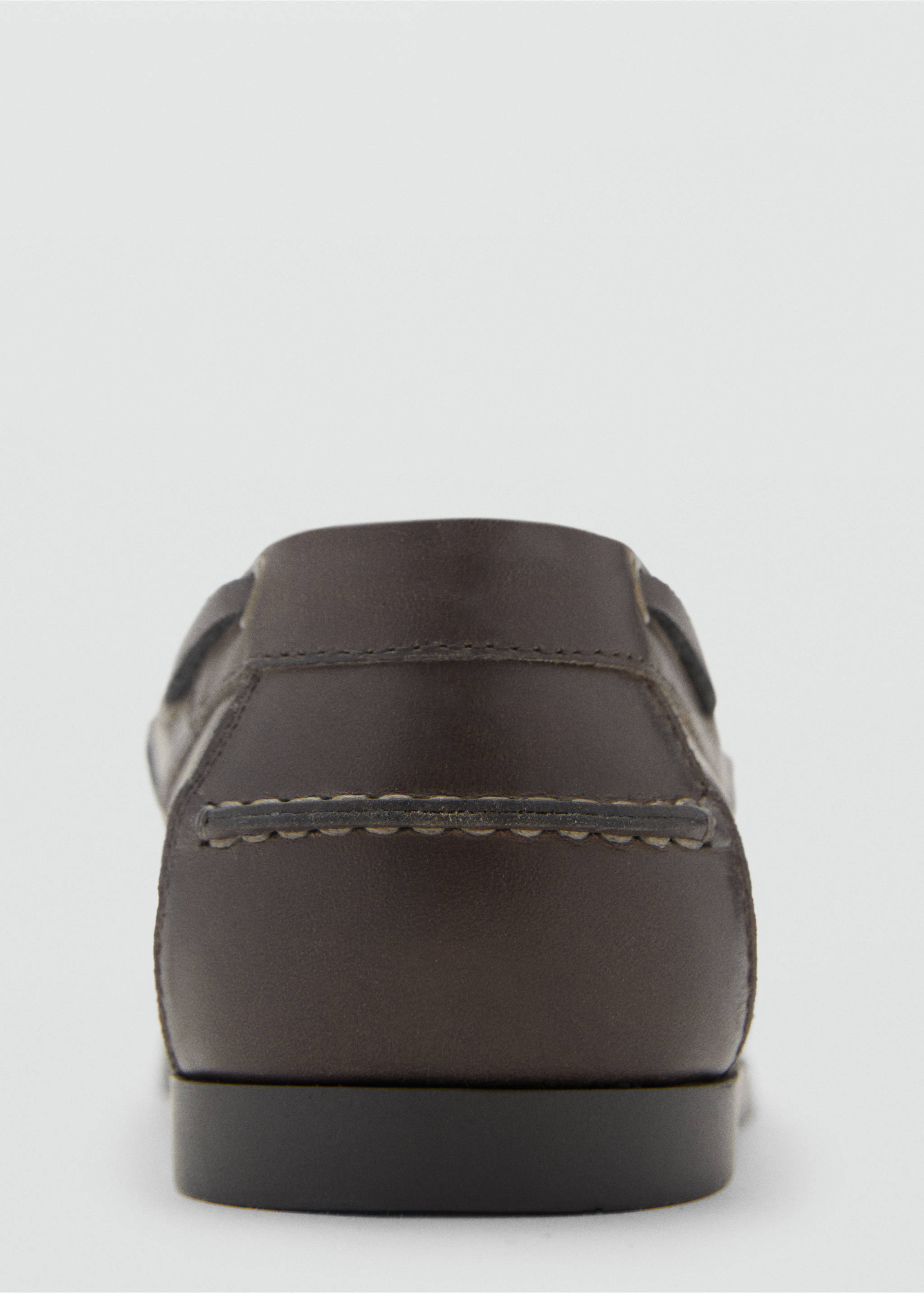 Leather nautical shoes - Details of the article 1, Brown. Ref: 87096343-00.