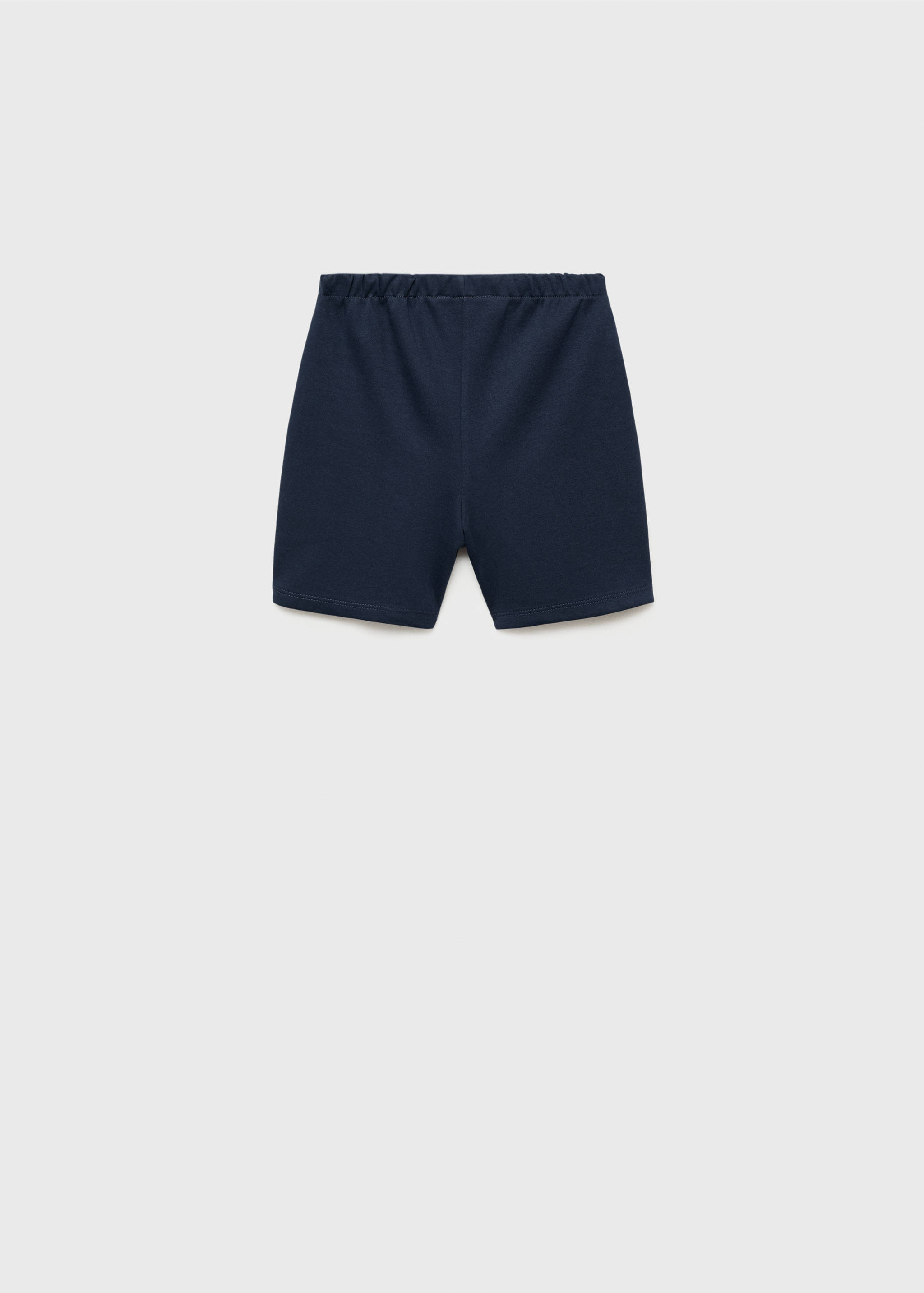Cotton skort - Reverse of the article, Dark Navy. Ref: 87096350-00.