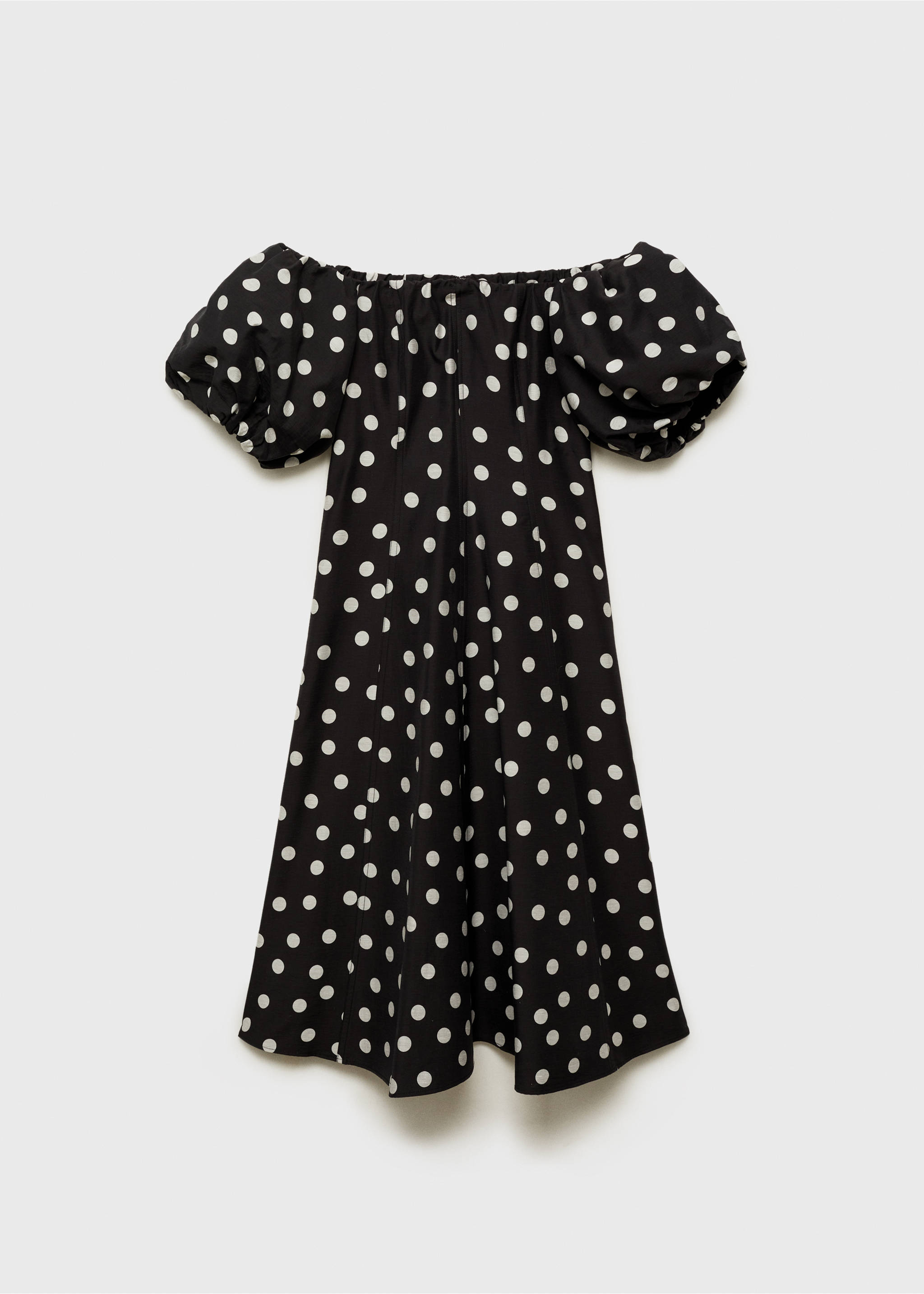 Robe bustier à pois - Article sans modèle, Noir. Ref: 87096351-00.