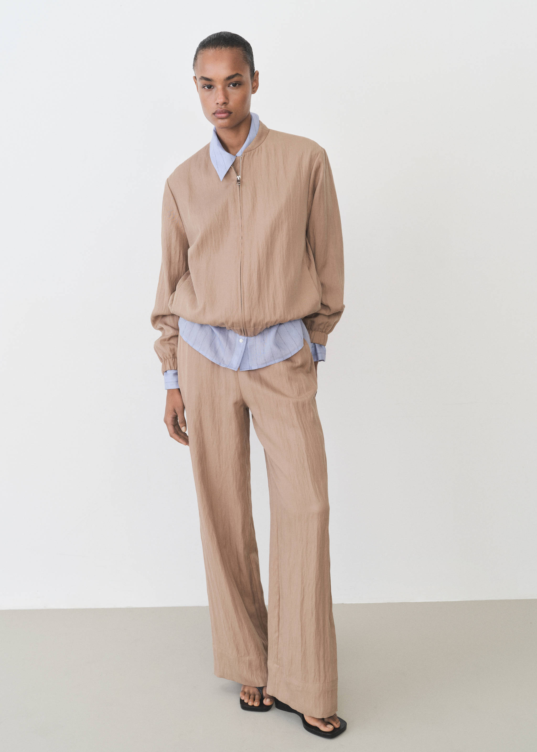 Veste bomber en lyocell - Plan général